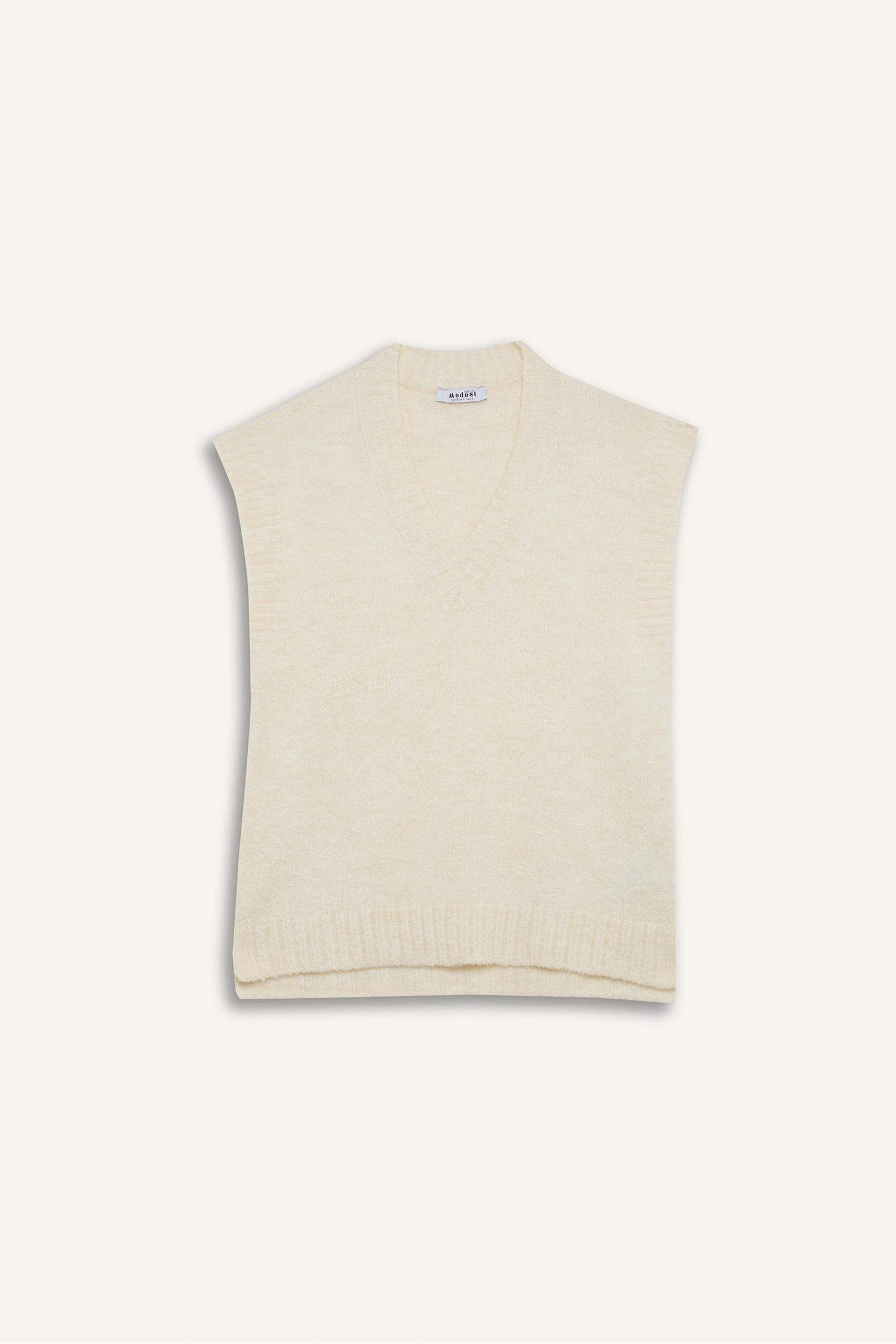 Relax Fit Yarım Balıkçı Yaka Basic Düz Triko Süveter