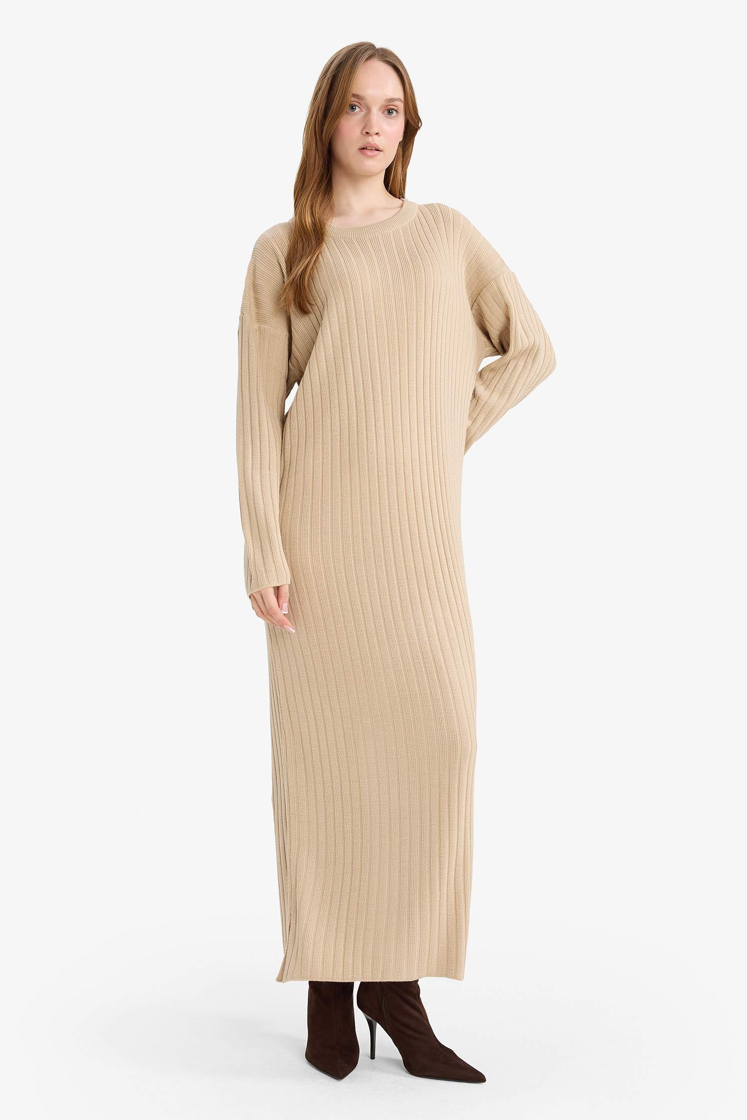 فستان كم طويل قصة عادية