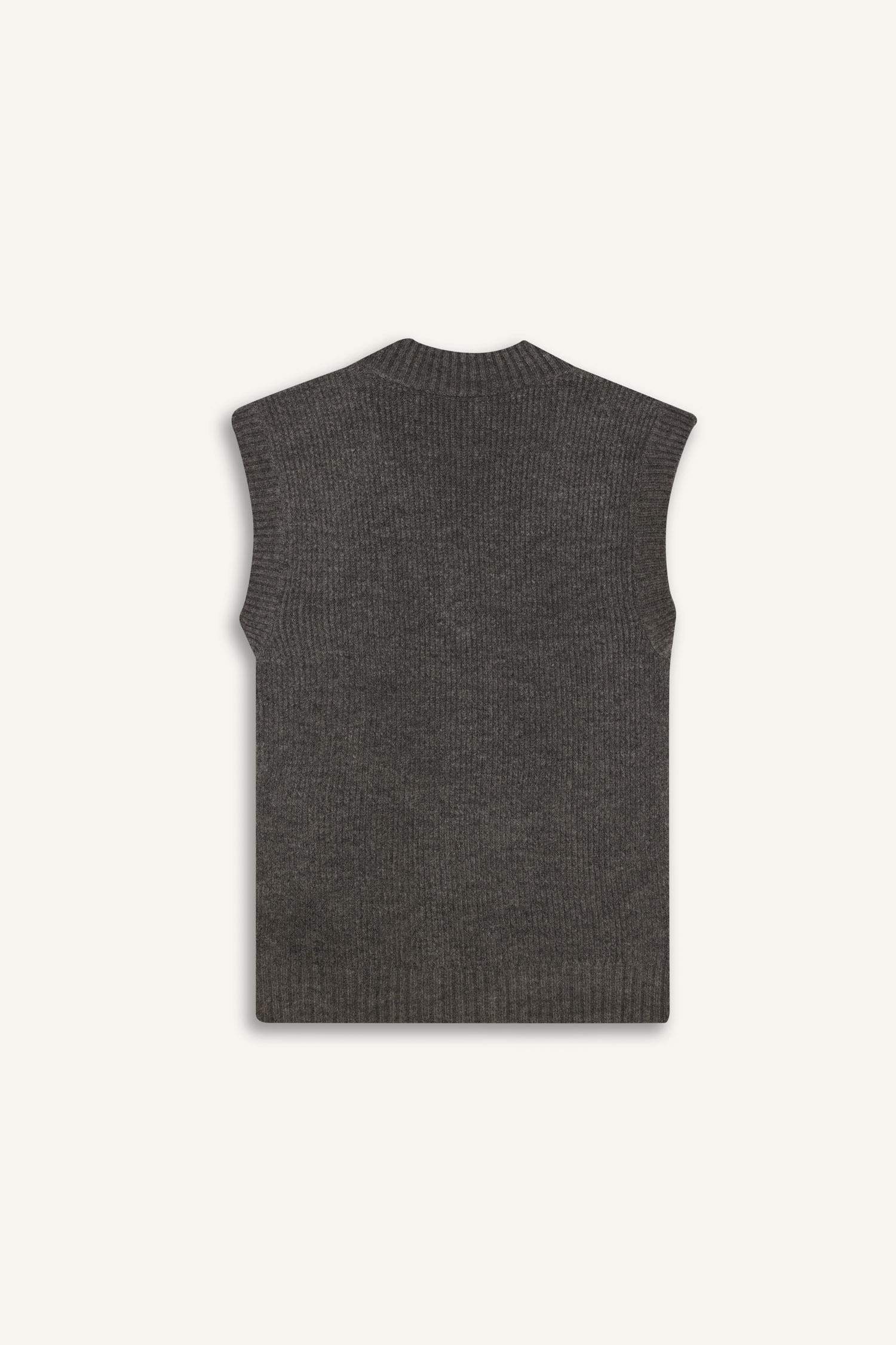 Relax Fit V Yaka Taşlı Triko Süveter