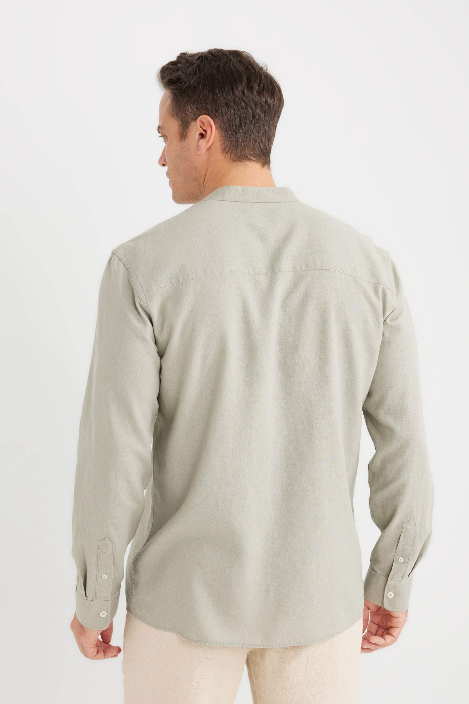 Regular Fit Рубашка с высоким воротником