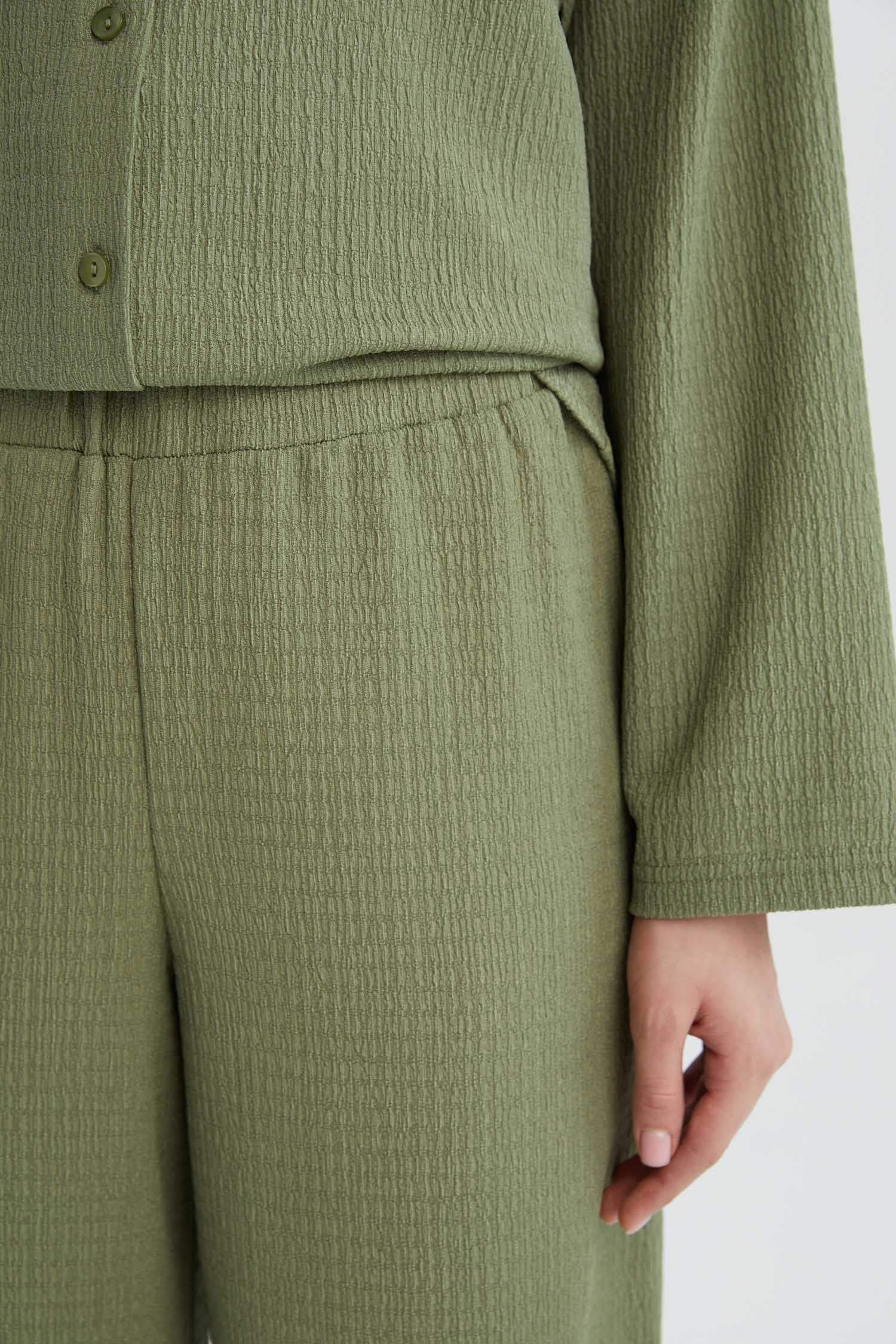 Traditional Straight Fit Crepe Trousers