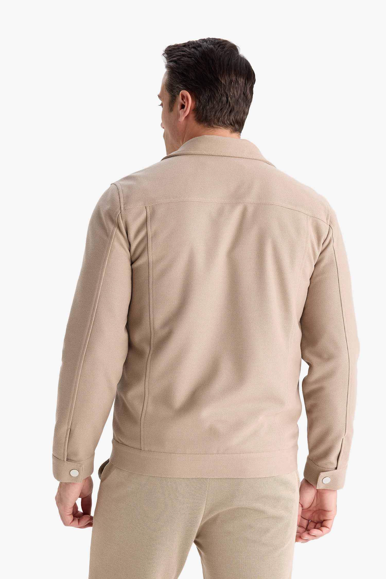 Slim Fit Dar Kesim Astarlı Fermuarlı Cepli Mevsimlik Baharlık Mont