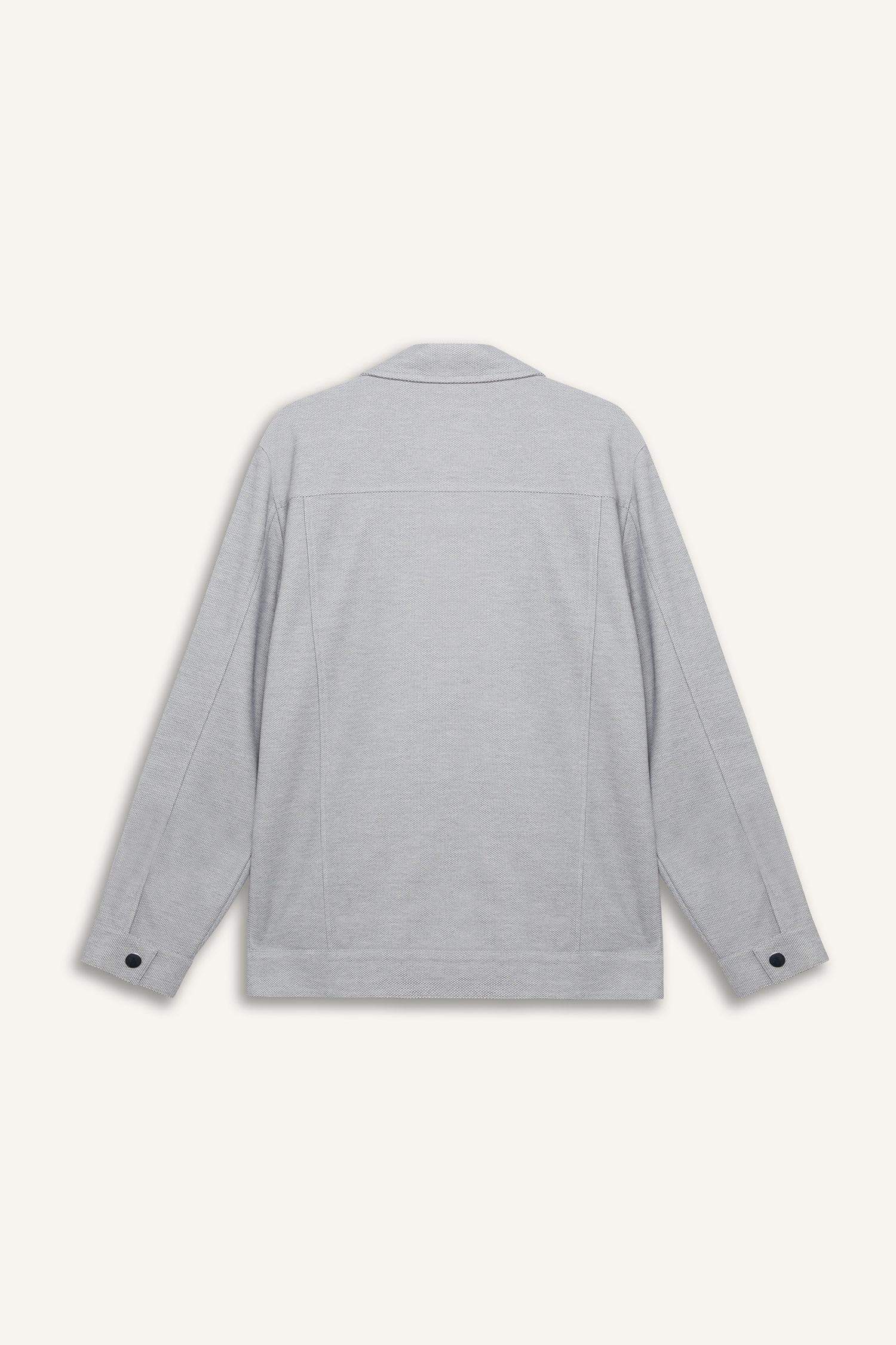 Slim Fit Polo Zippered Jacket