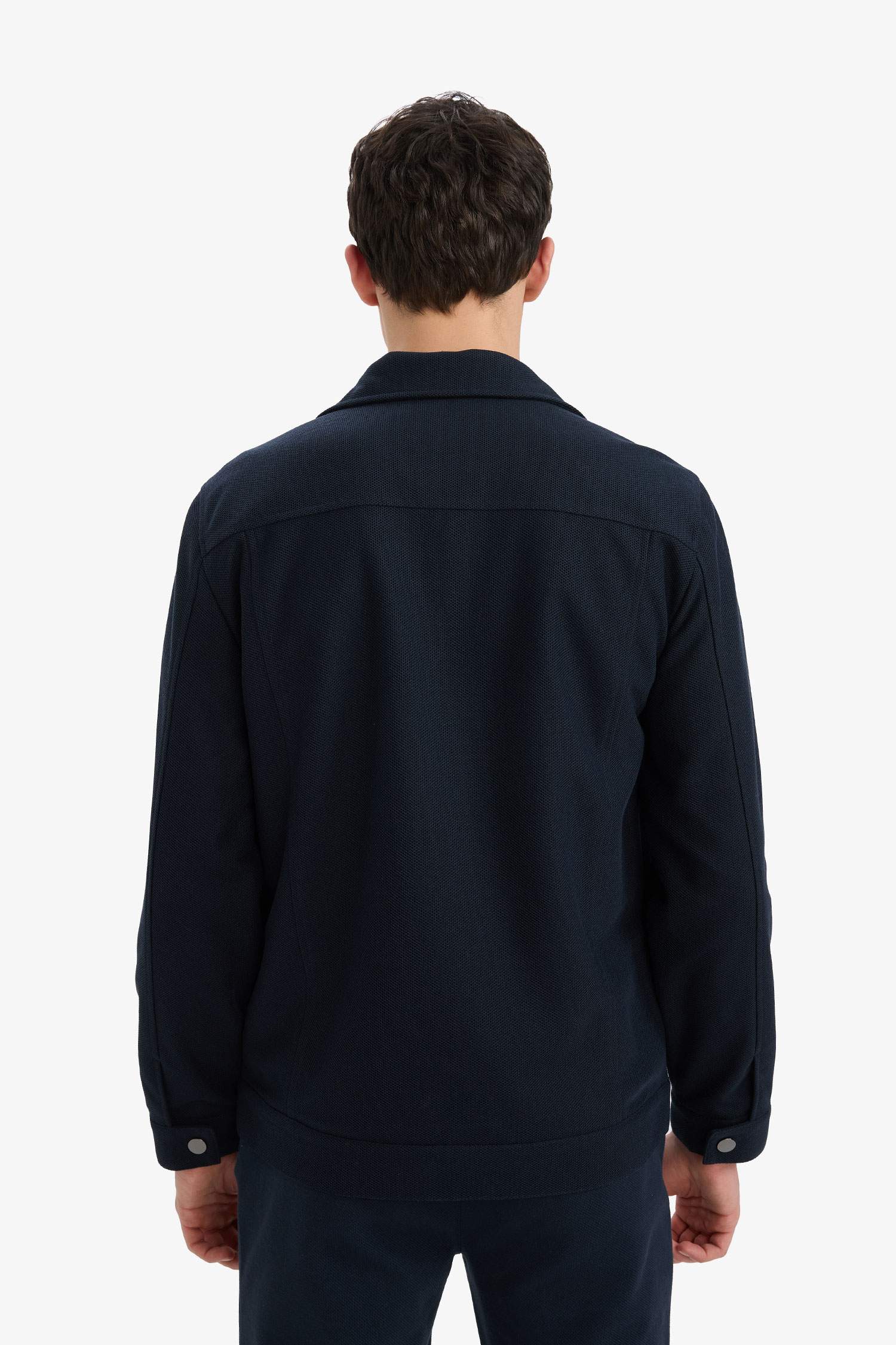 Slim Fit Dar Kesim Astarlı Fermuarlı Cepli Mevsimlik Baharlık Mont