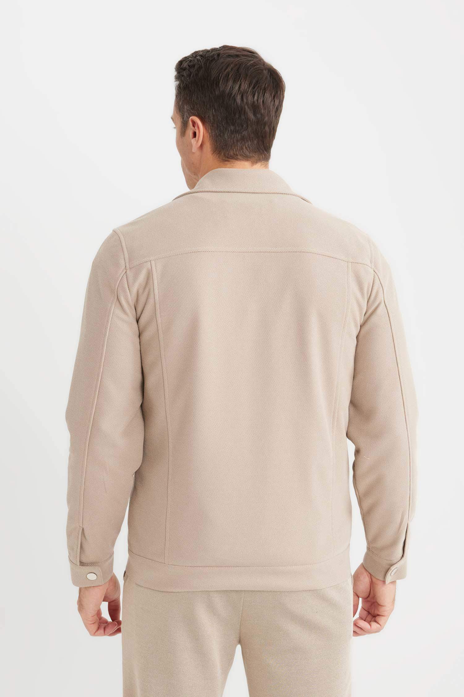 Slim Fit Dar Kesim Astarlı Fermuarlı Cepli Mevsimlik Baharlık Mont