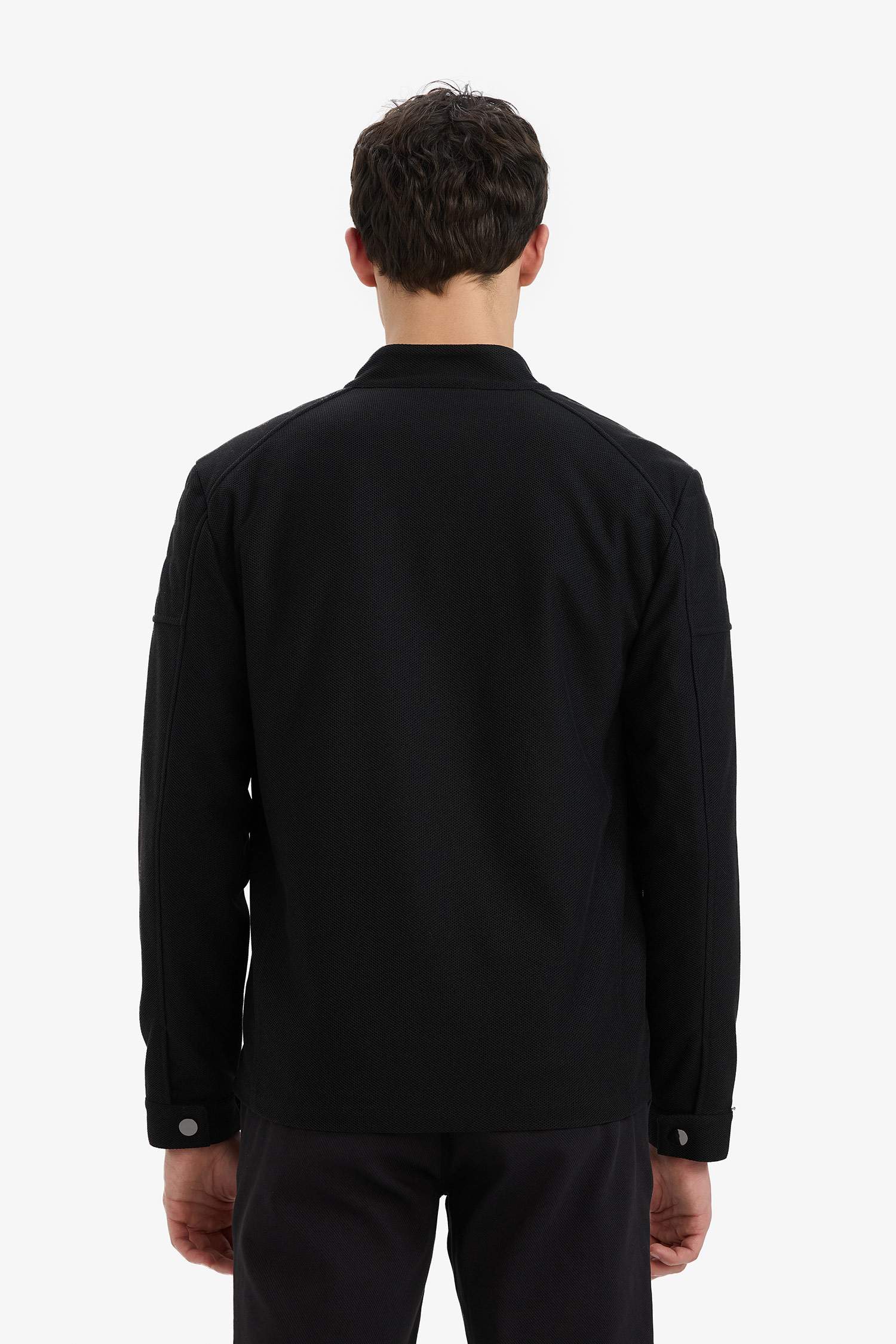 Slim Fit Dar Kesim Dik Yaka Astarlı Fermuarlı Cepli Mevsimlik Baharlık Mont