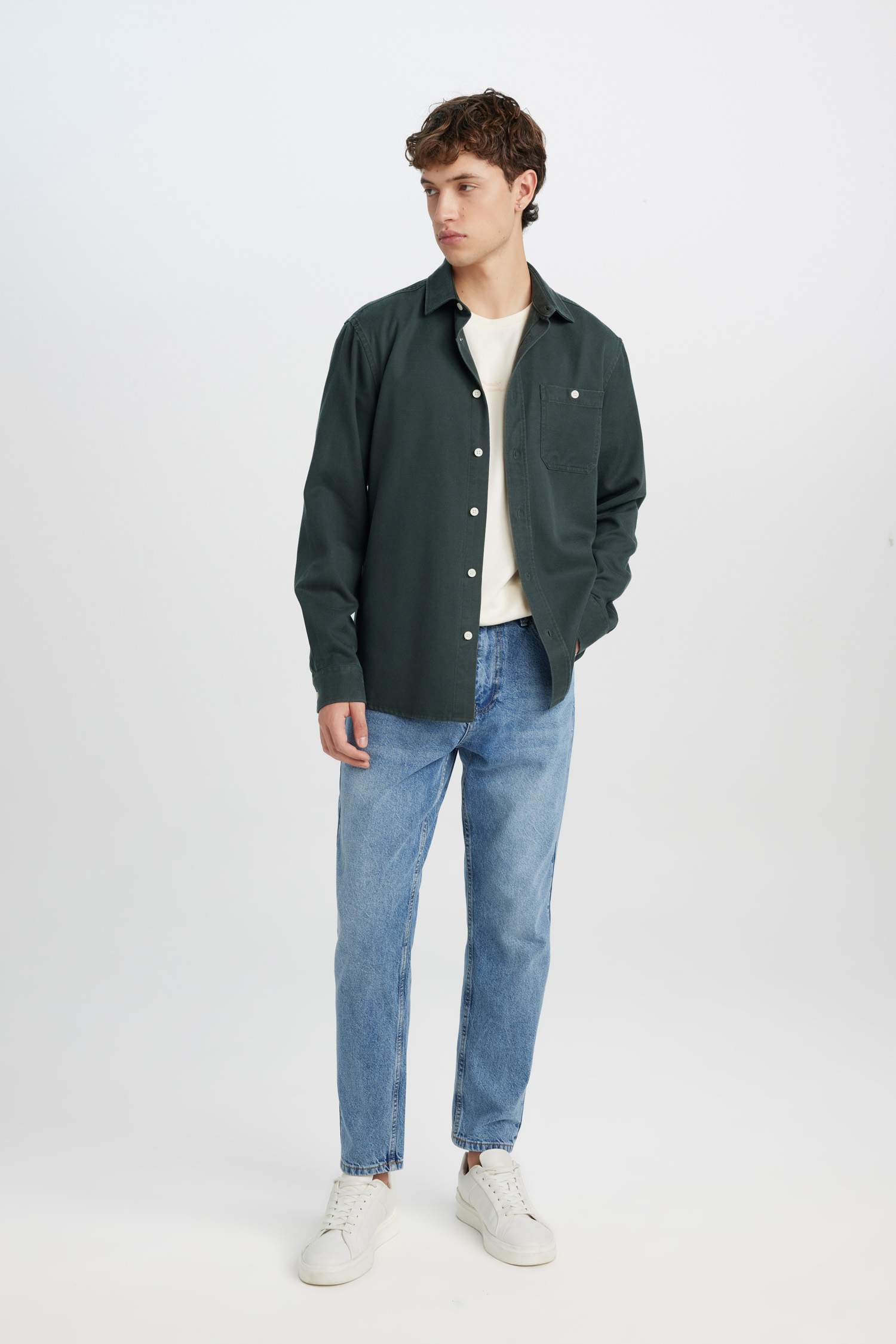 қалыпты пішім Ұзын жеңді көйлек