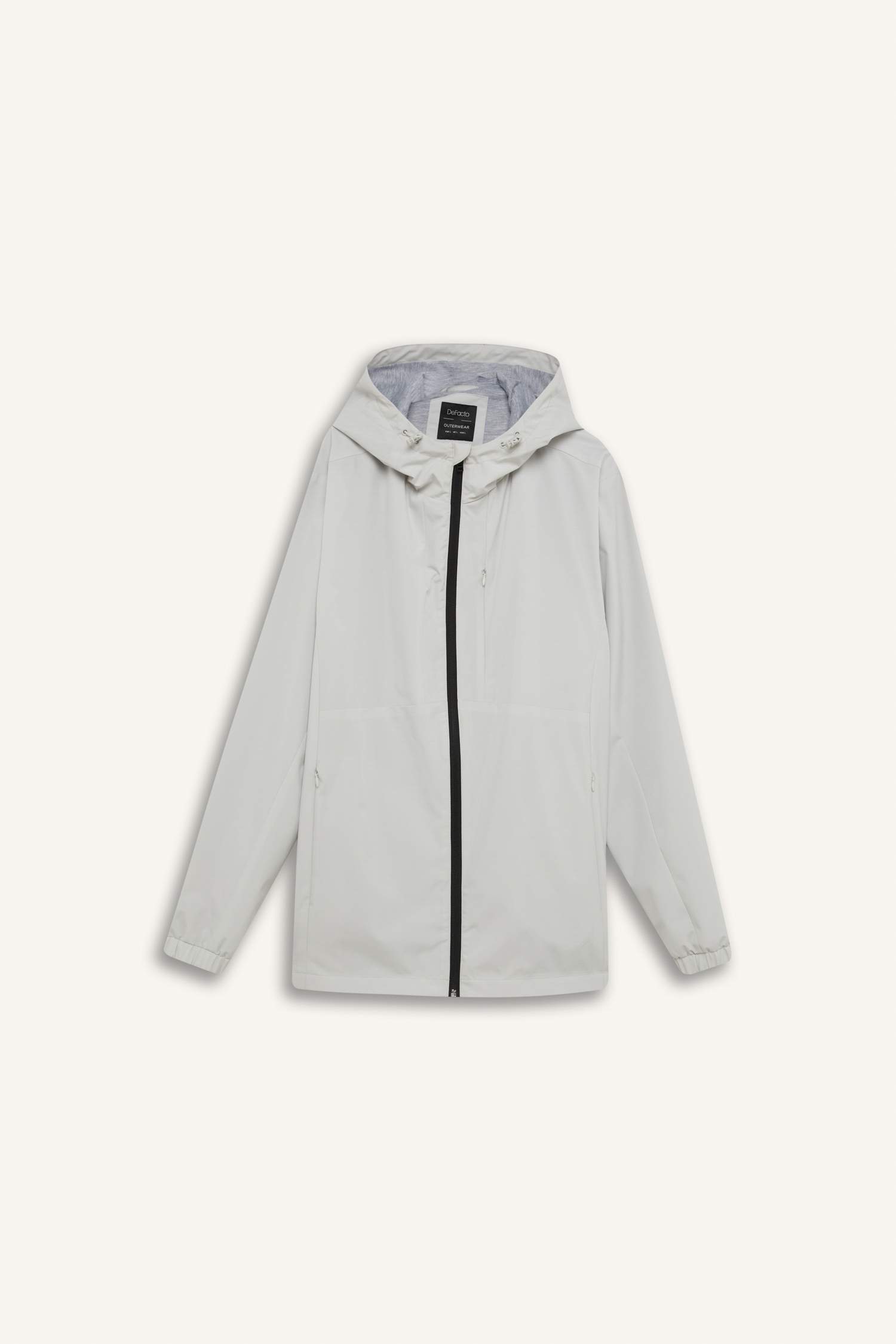 Regular Fit Kapüşonlu Pamuk Astarlı Fermuarlı Mevsimlik Baharlık Mont