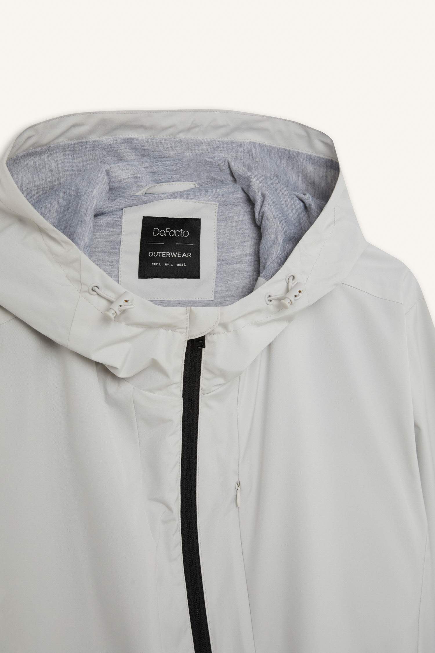 Regular Fit Kapüşonlu Pamuk Astarlı Fermuarlı Mevsimlik Baharlık Mont