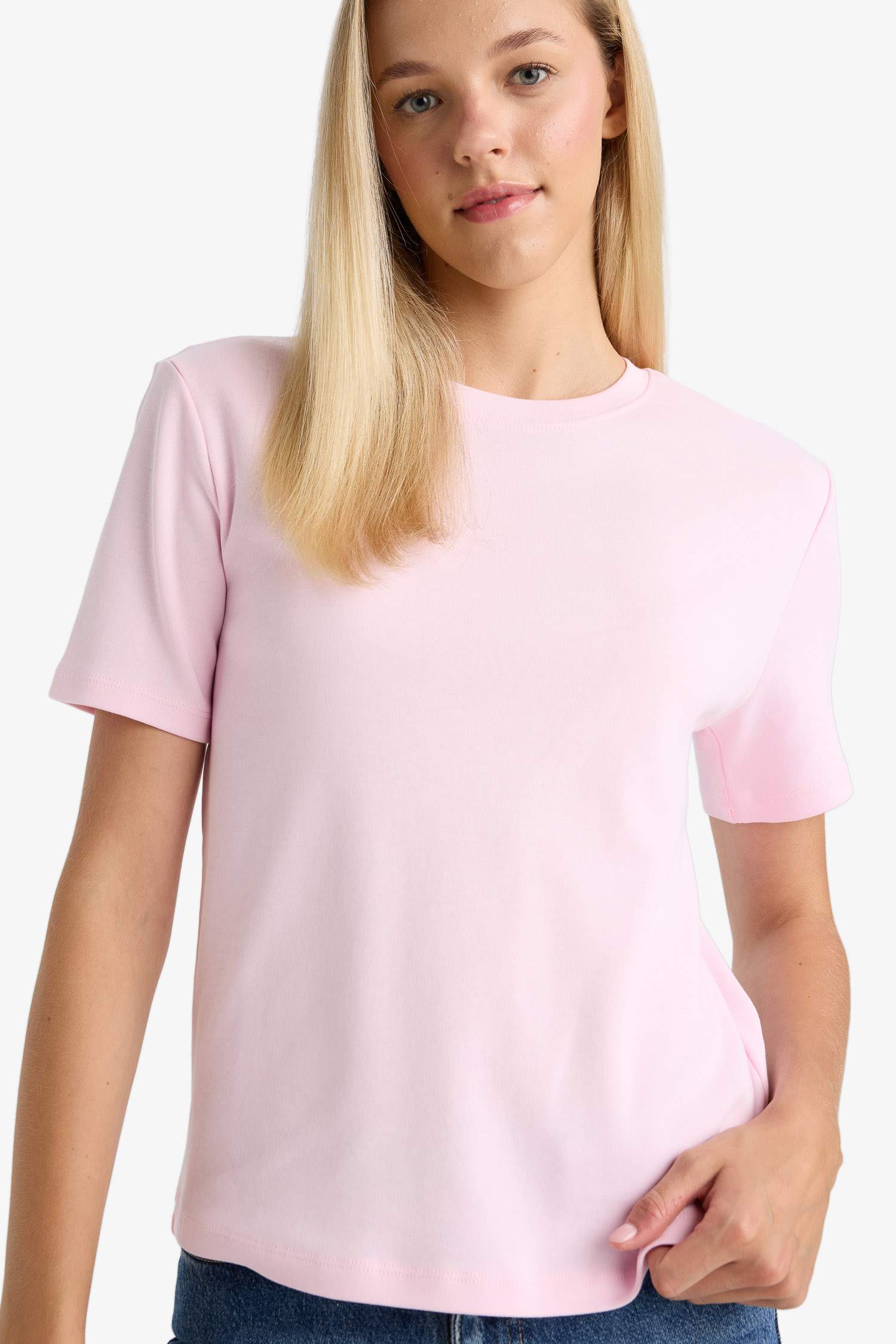 Regular Fit Bisiklet Yaka Kısa Kollu Tişört