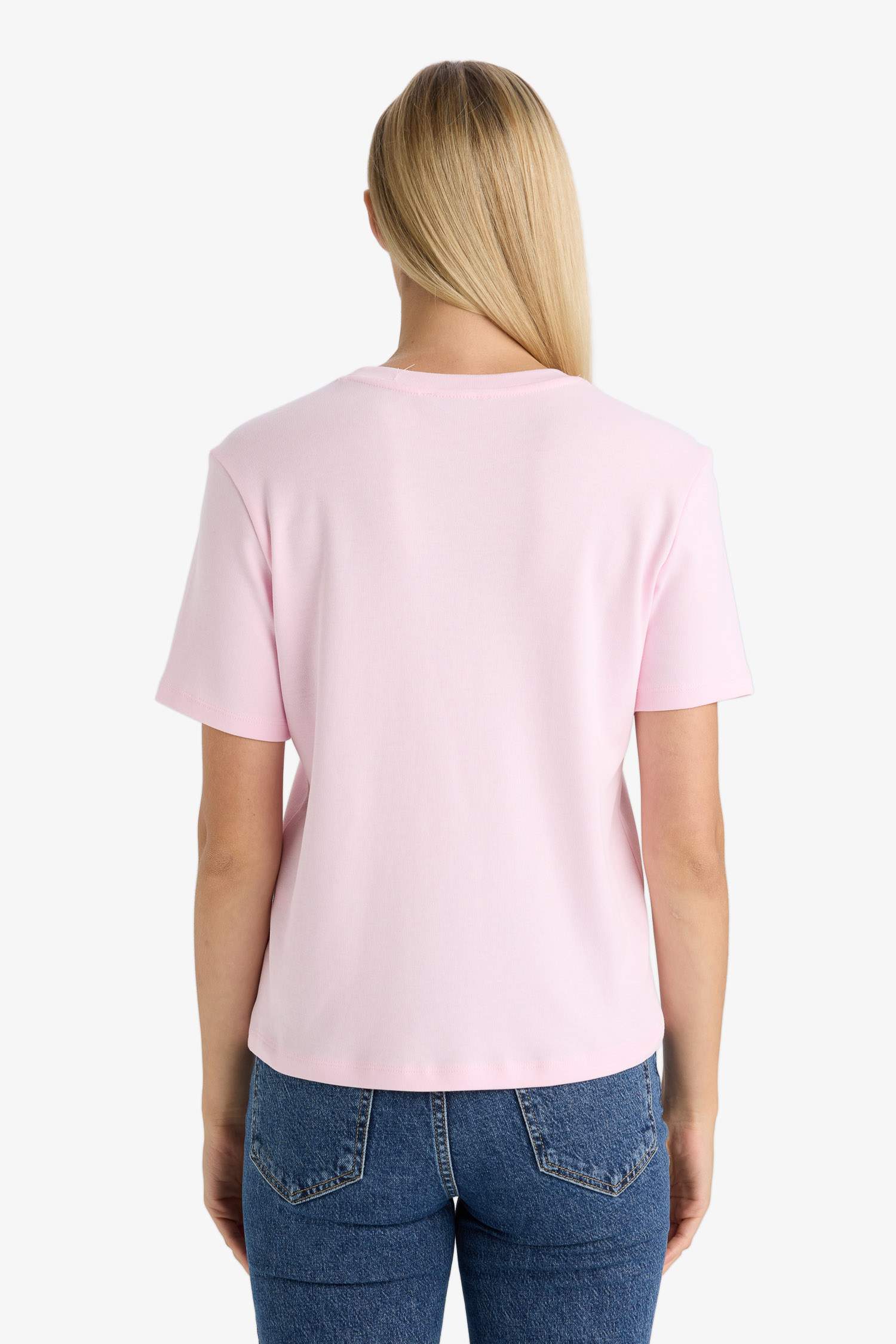 Regular Fit Bisiklet Yaka Kısa Kollu Tişört