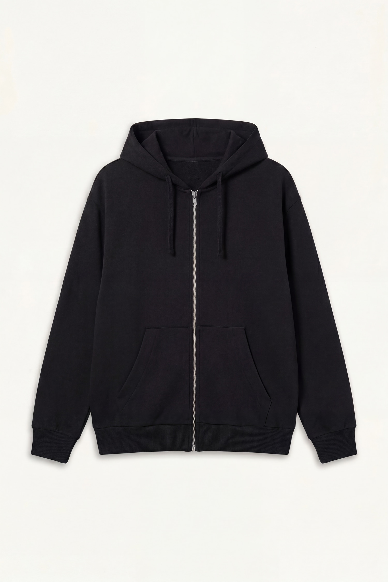 DeFacto Pamuklu Relax Fıt Kapüşonlu İçi Yumuşak Tüylü Kalın Kumaş Fermuarlı Sweatshirt görsel 6