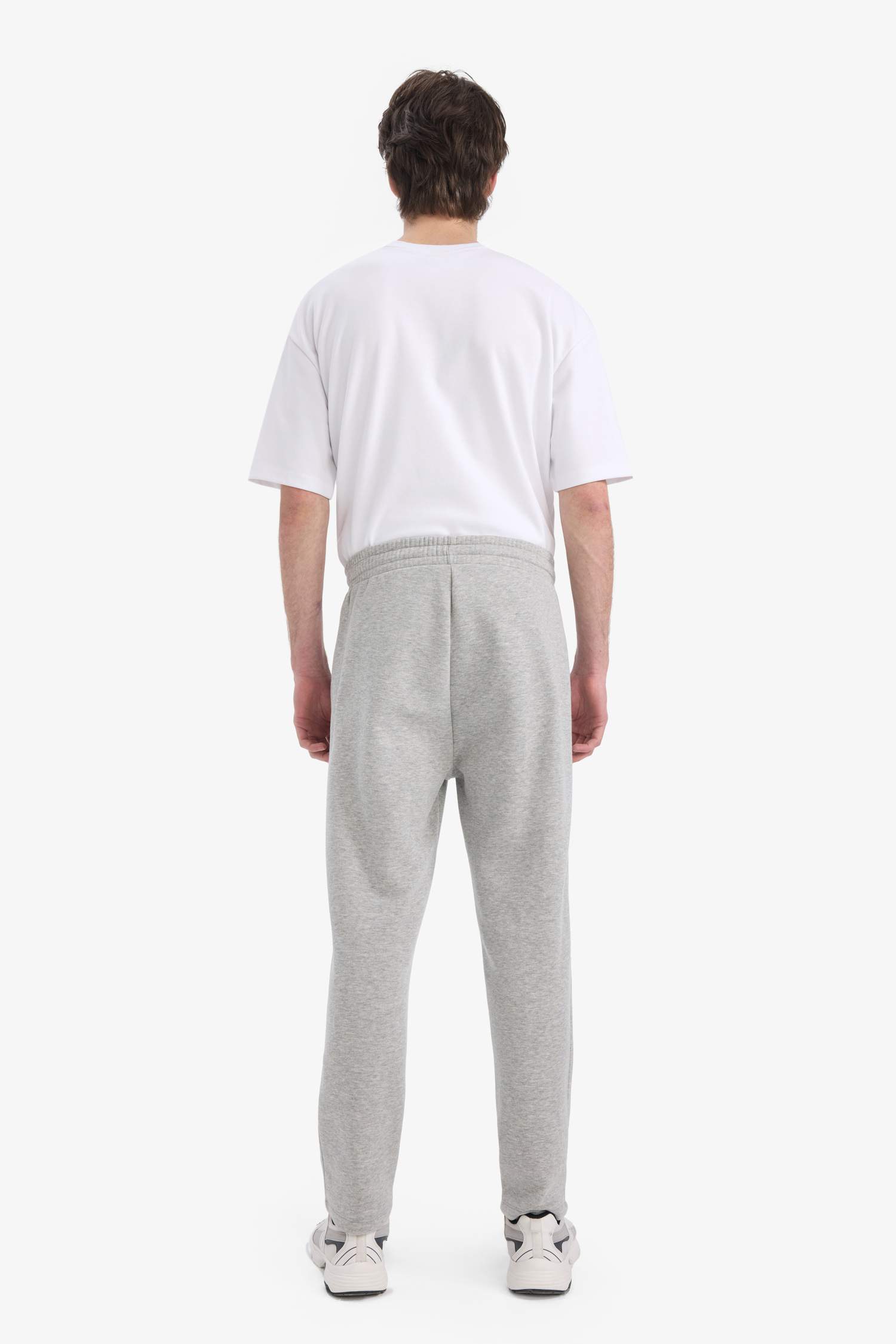 بنطلون بجامة رياضي قماش سميك قصة عادية بجيب ورجل عادي