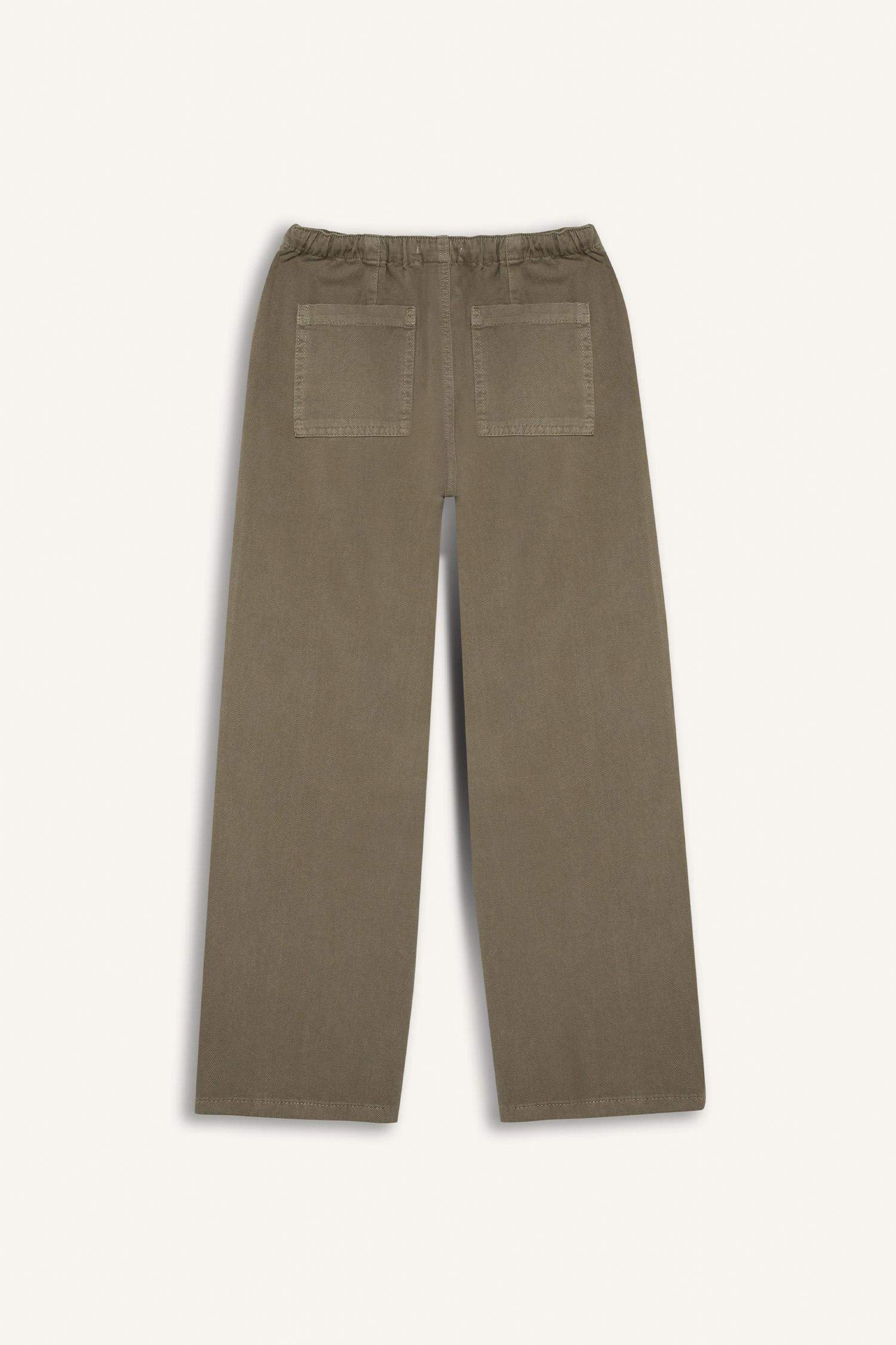 Kız Çocuk Wide Leg Geniş Bol Paça Pamuklu Pantolon