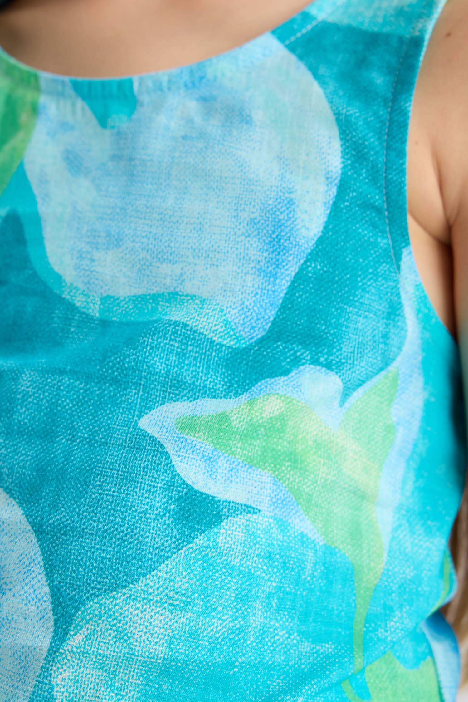 Blouse sans manches à motifs pour fille