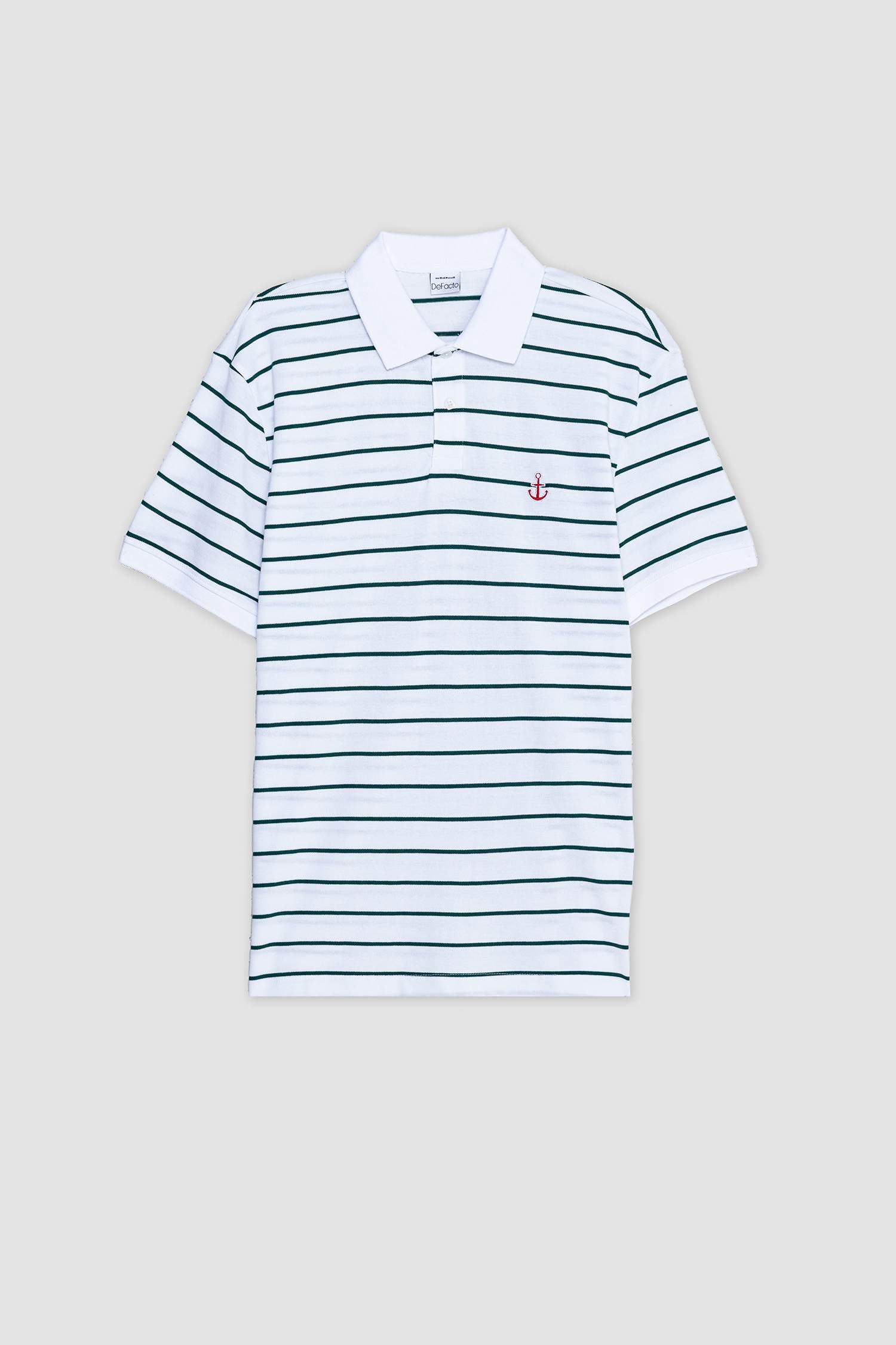 Cotton Regular Fit Striped Polo Shirt