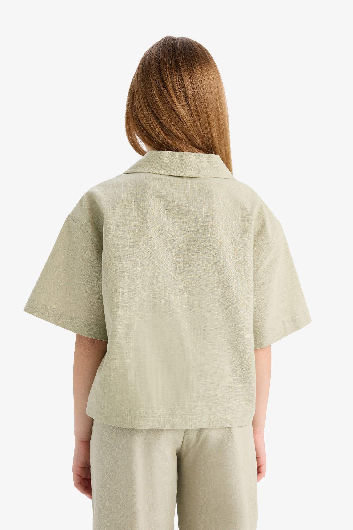 Chemises à manches courtes Lin Fille