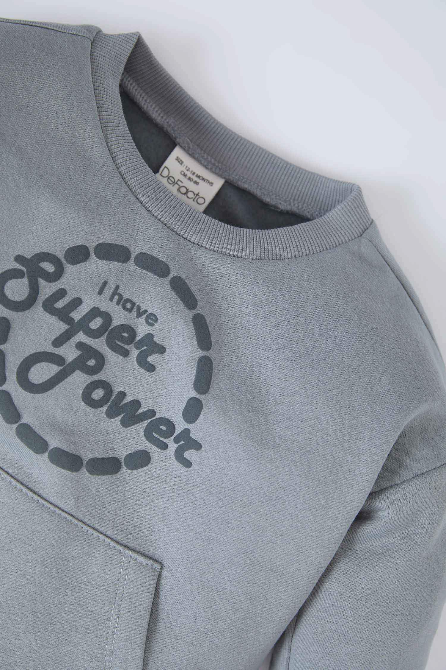 Ensemble Sweatshirt à col rond imprimé et Jogging pour bébé garçon