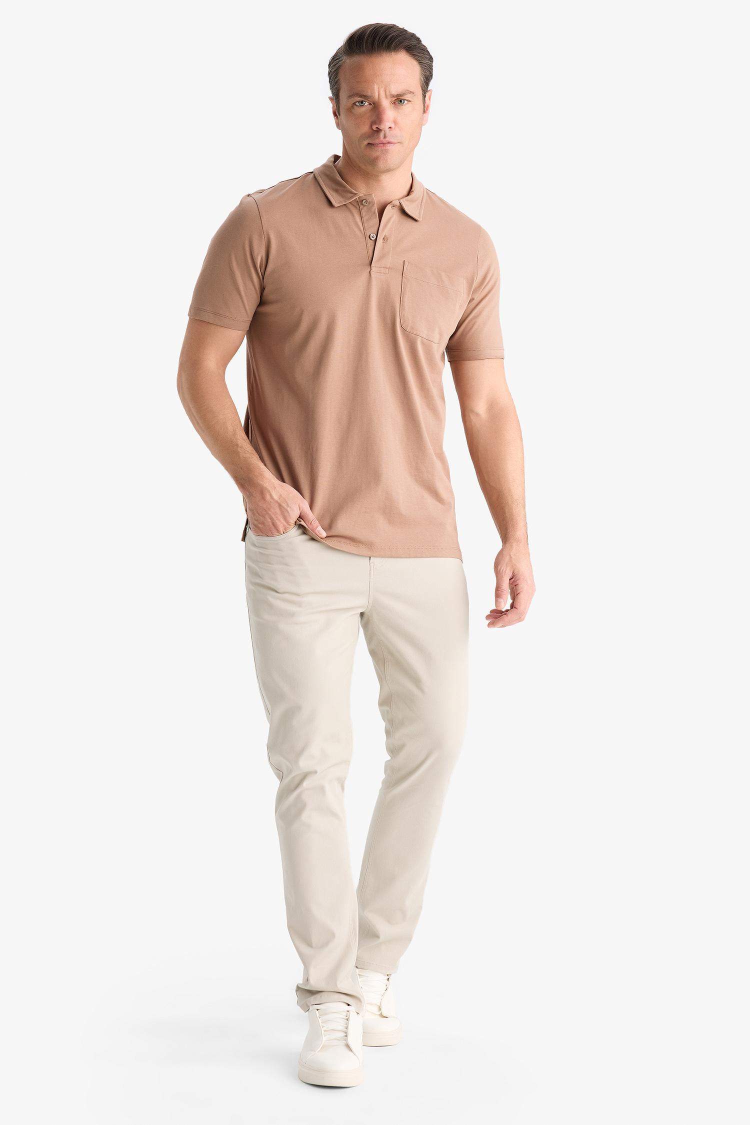 Regular Fit Short Sleeve Polo T-Shirt