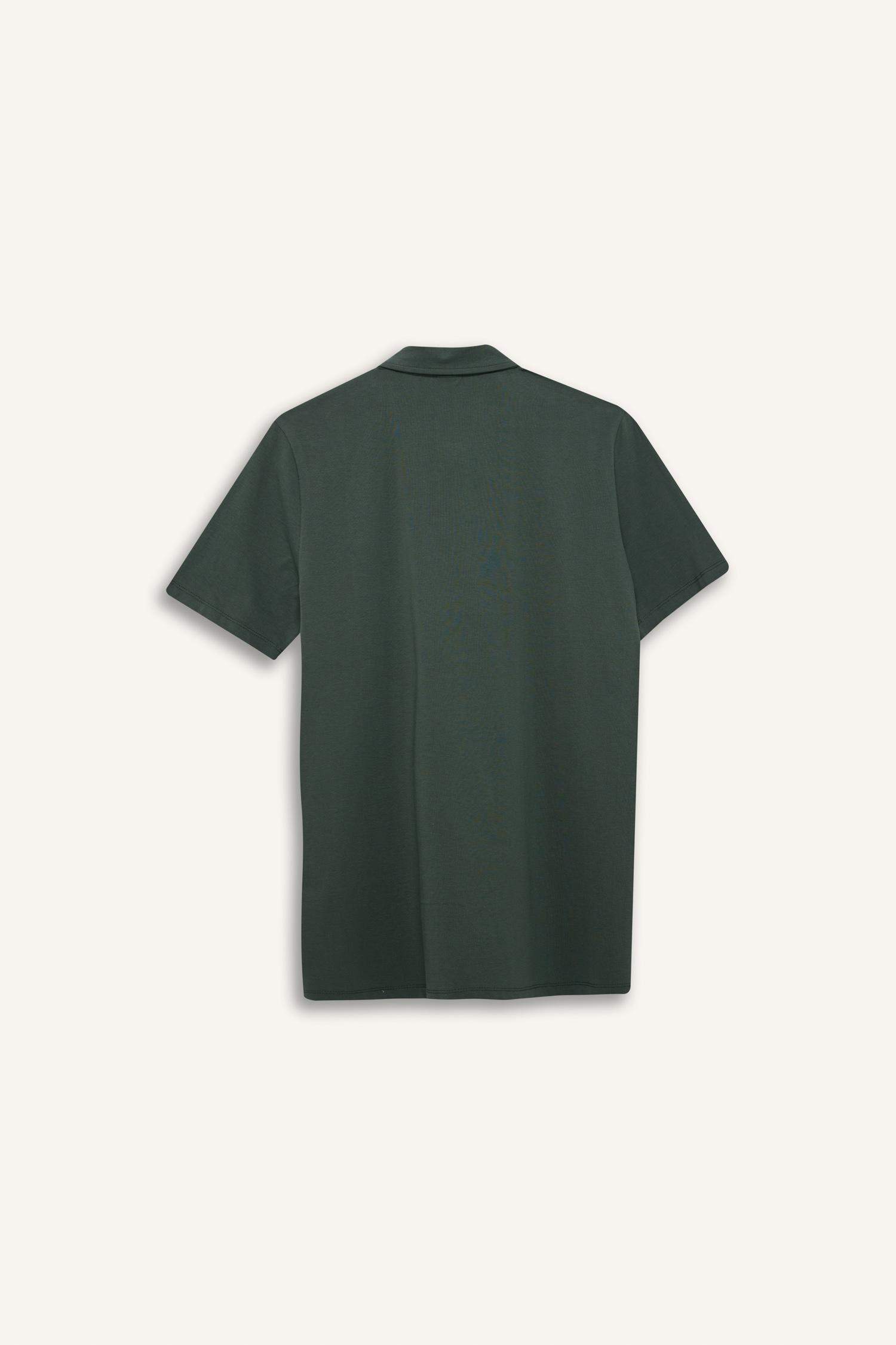 %100 Pamuk Regular Fit Polo Yaka Kısa Kollu Tişört