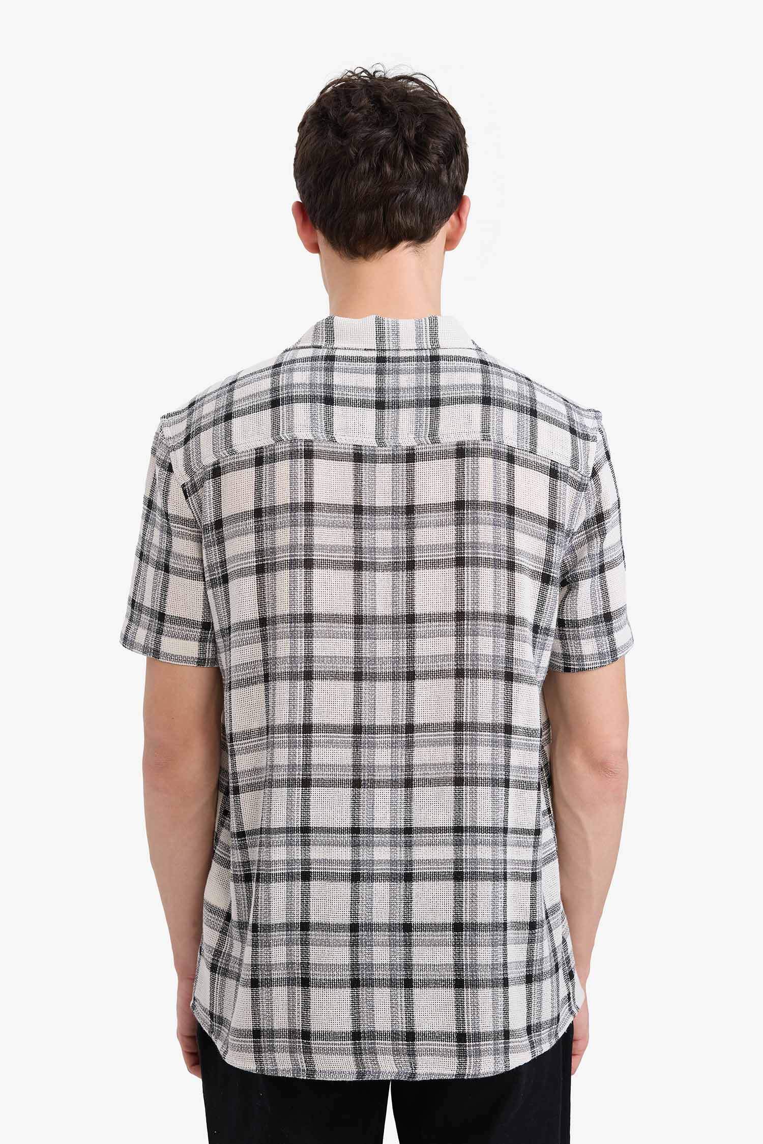 Regular Fit Checkered Summer Cotton Shirt
