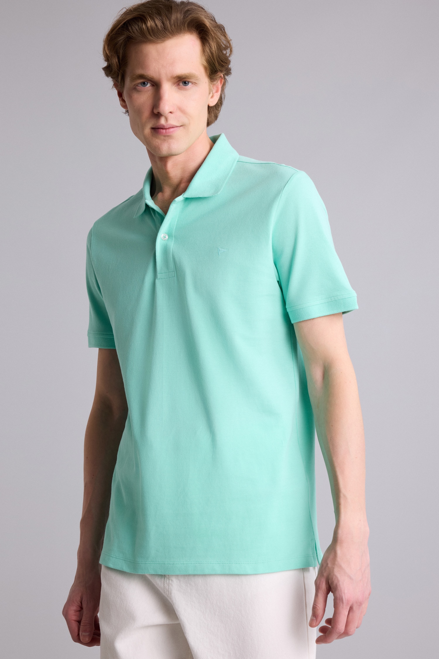 DeFacto %100 Pamuk Slim Fit Polo Yaka Tişört görsel 3