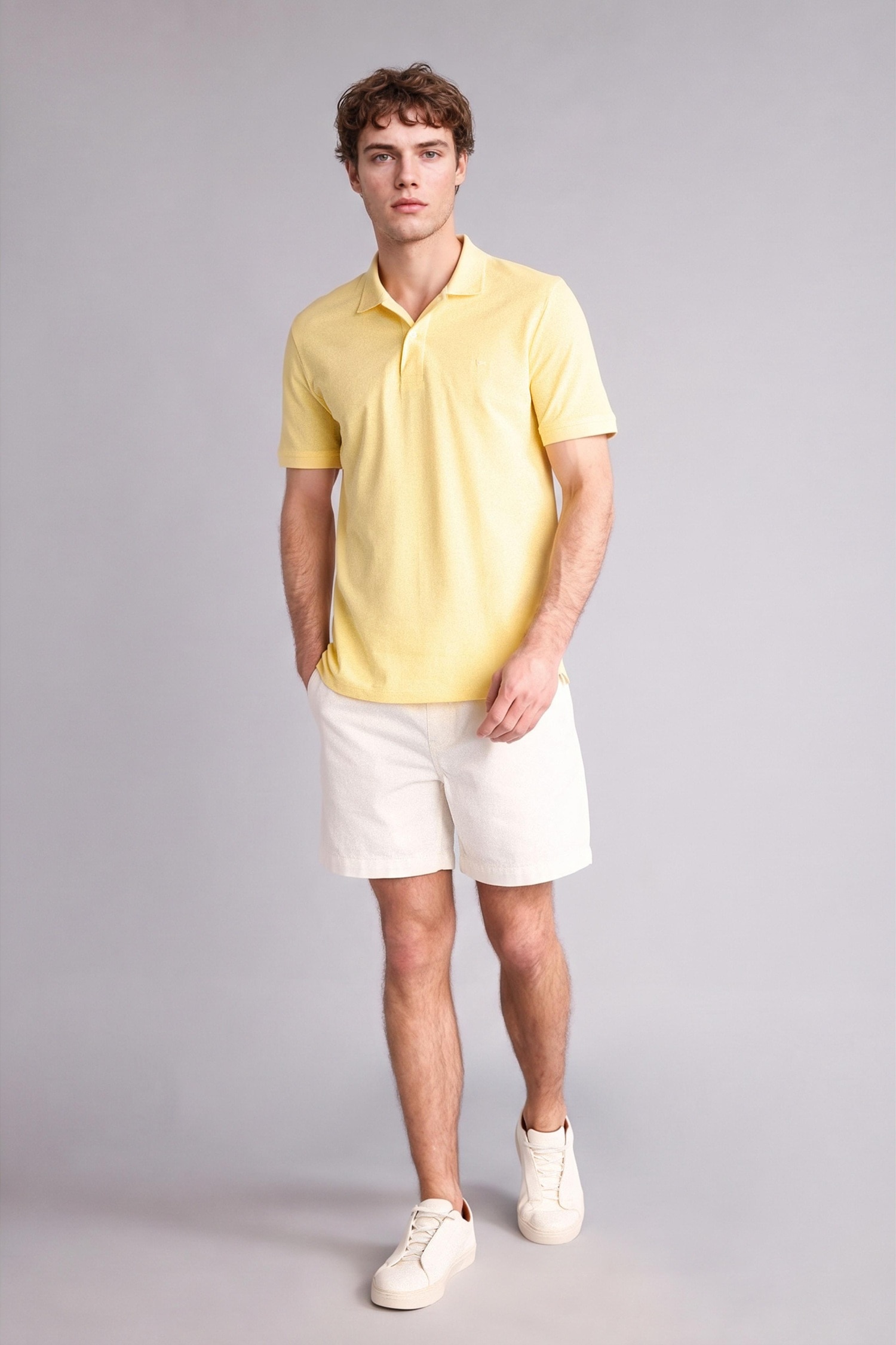 DeFacto %100 Pamuk Slim Fit Polo Yaka Tişört görsel 2