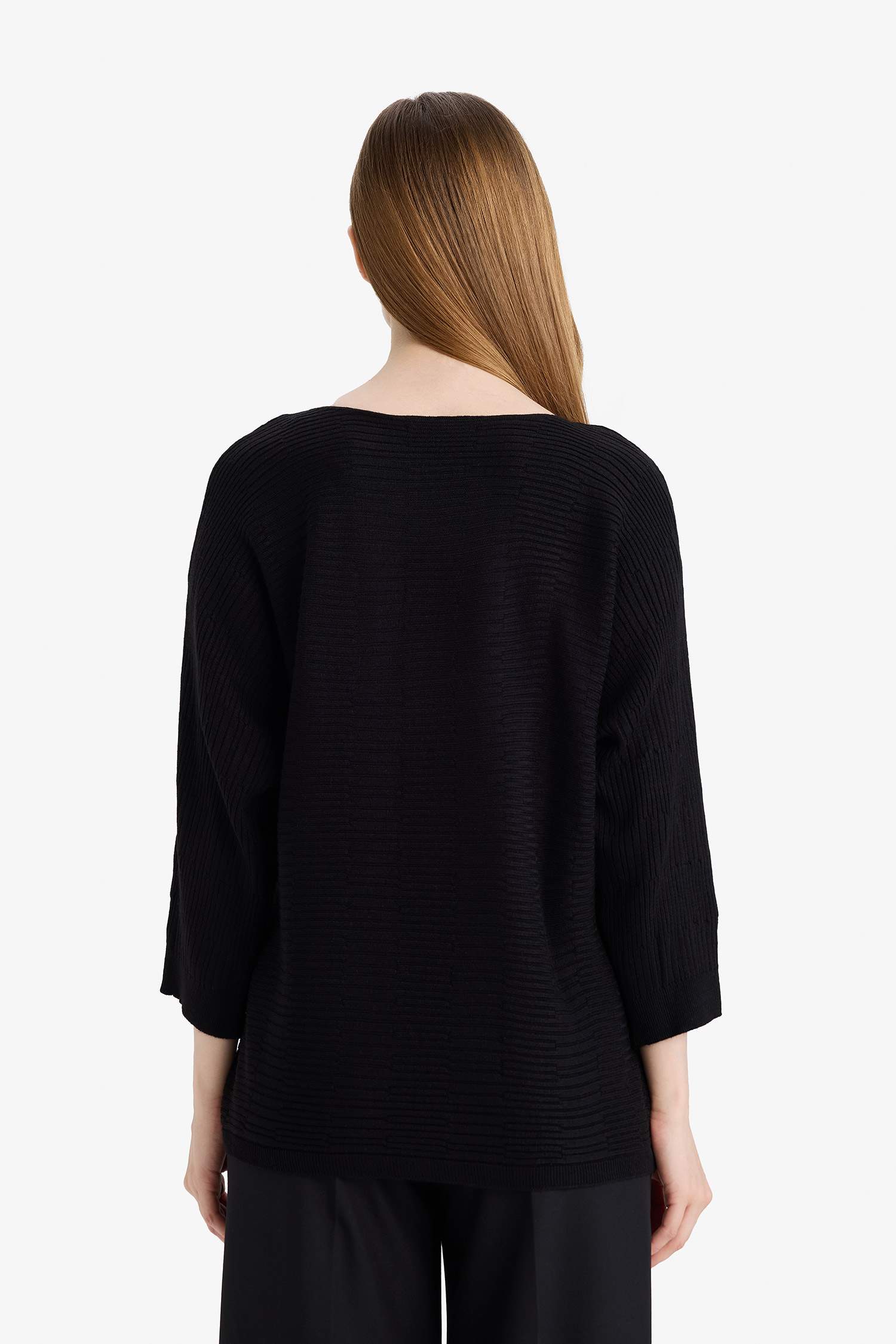 Kayık Yaka Triko Kazak