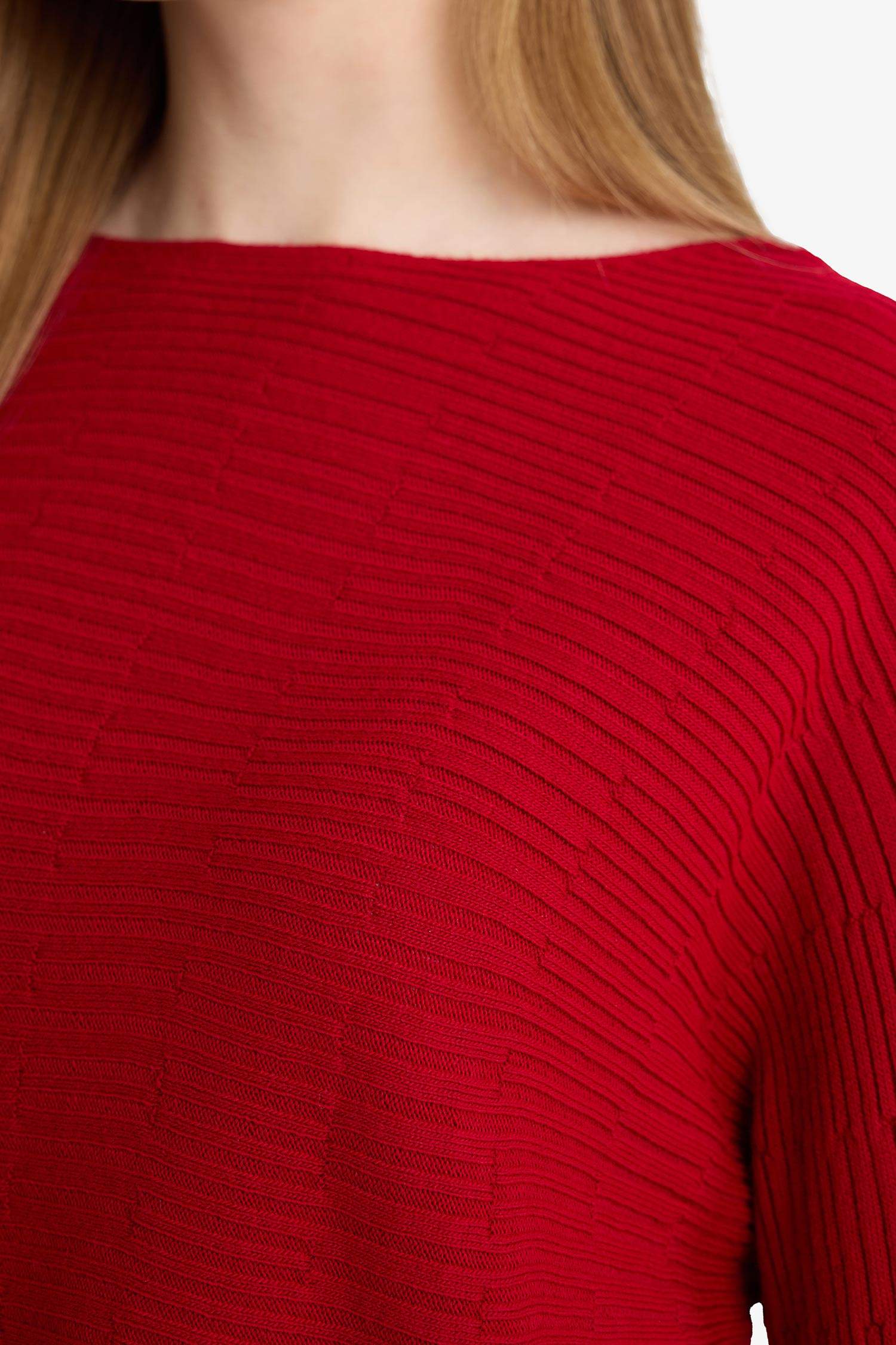 Kayık Yaka Triko Kazak