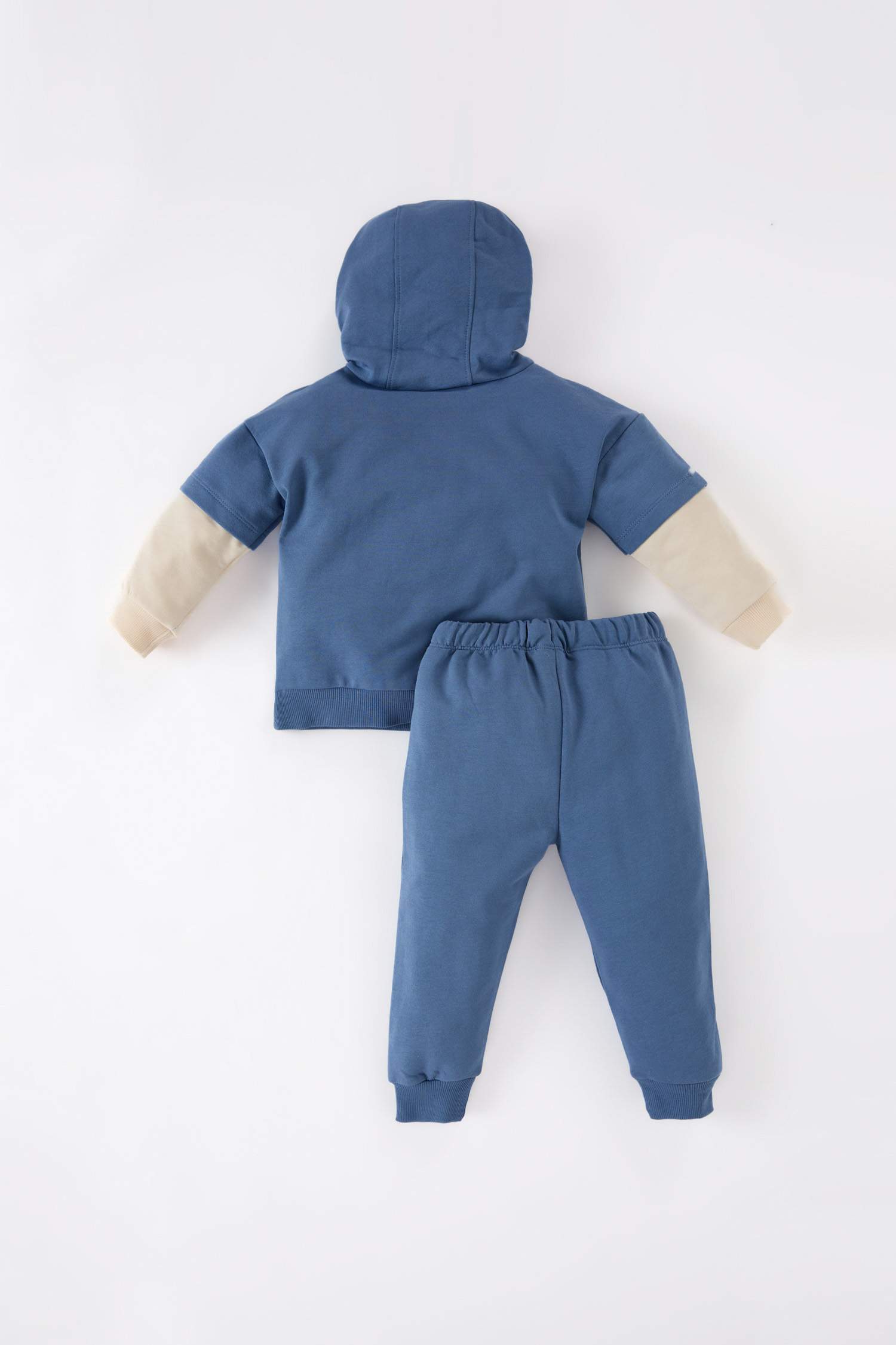 Baby Boy Hooded Pocketed Sweatshirt Sweatpants 2 Piece Set