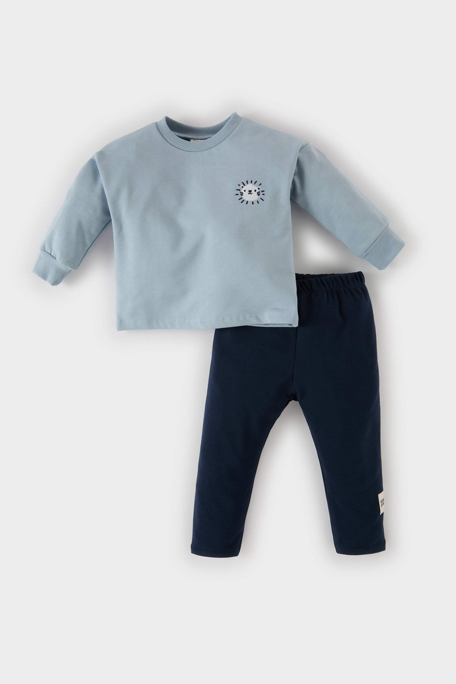 Ensemble Sweatshirt à col rond imprimé et Jogging pour bébé garçon