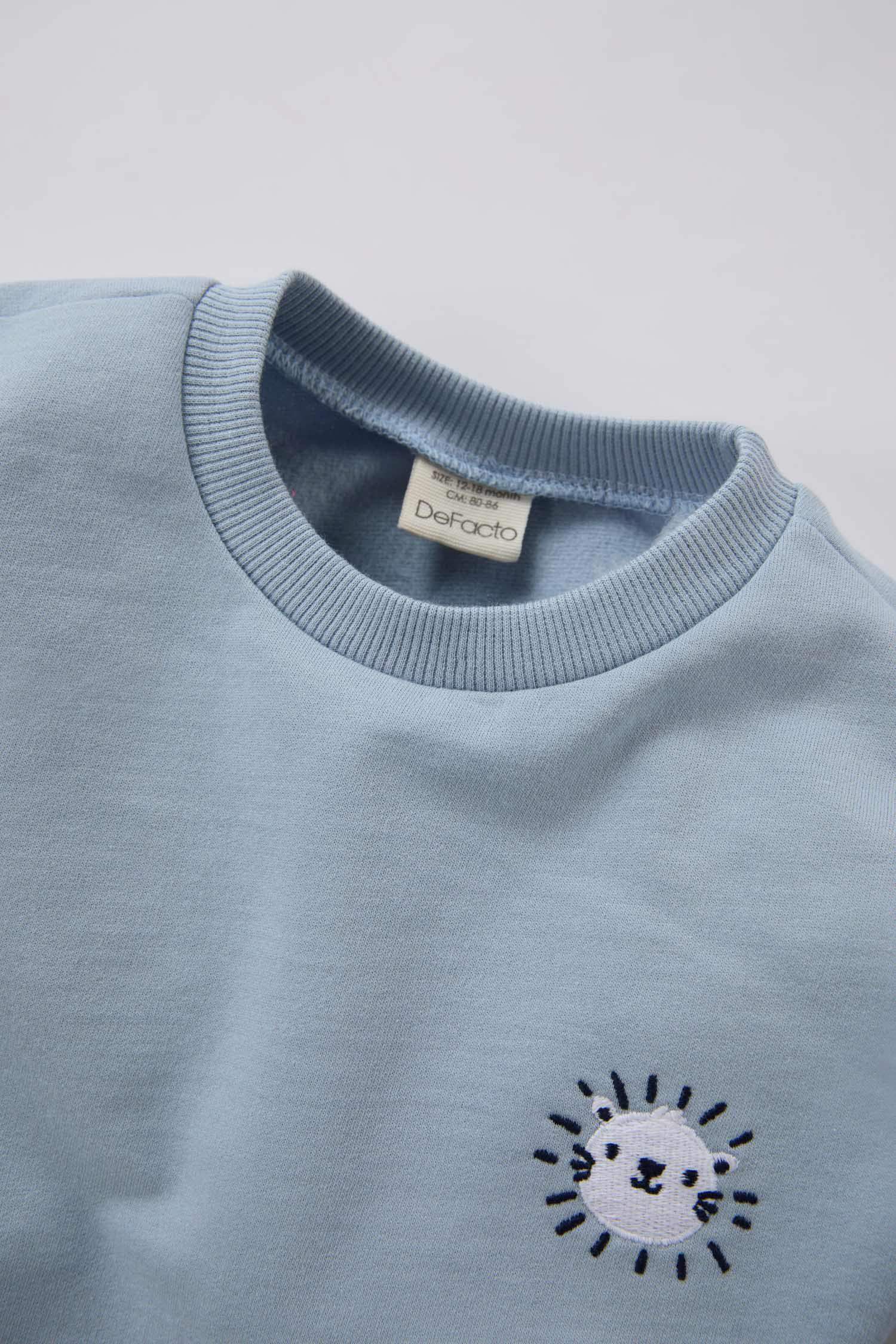 Ensemble Sweatshirt à col rond imprimé et Jogging pour bébé garçon