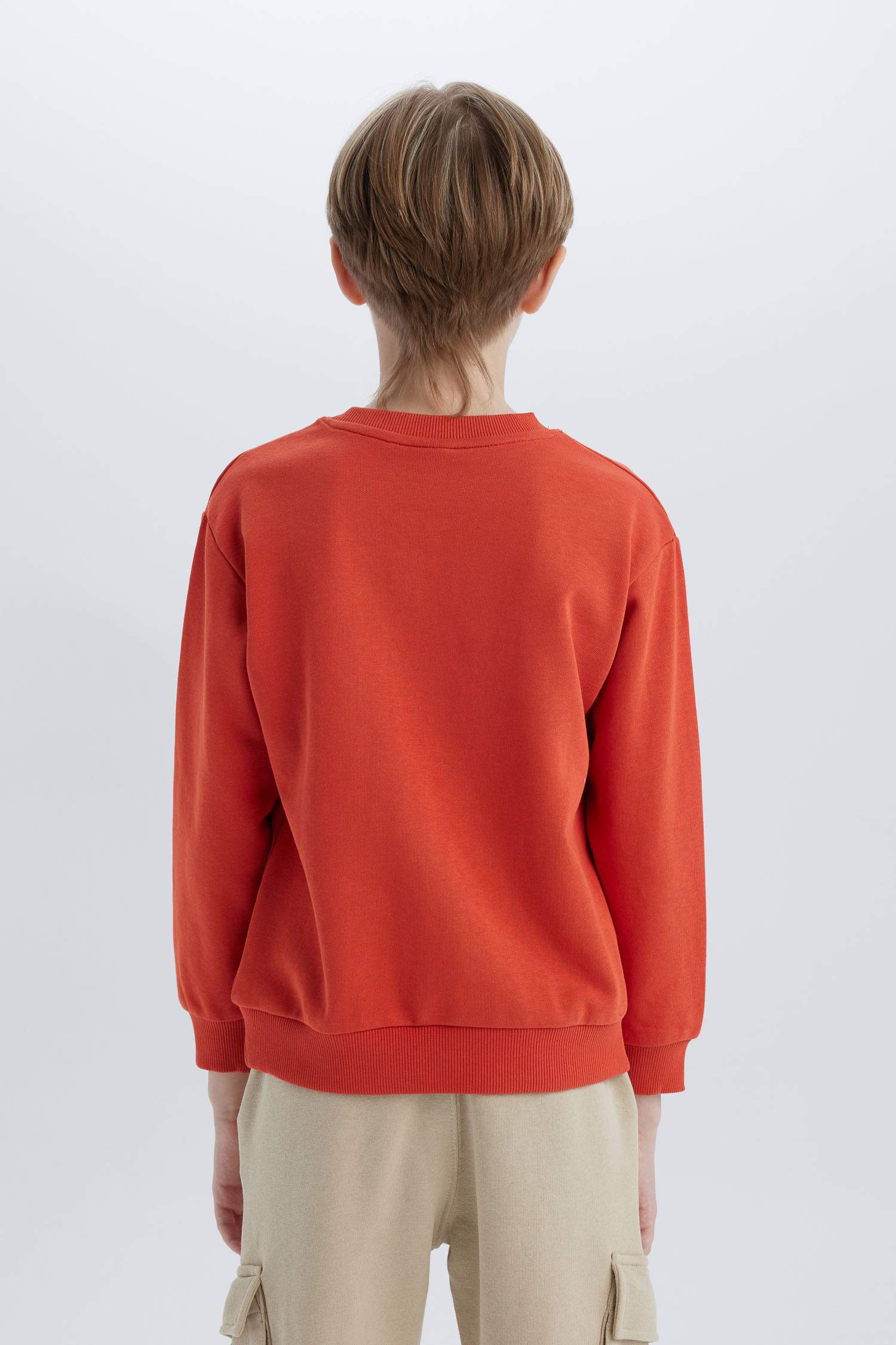 سويت شيرت ولادي قصة عادية بياخة مستديرة