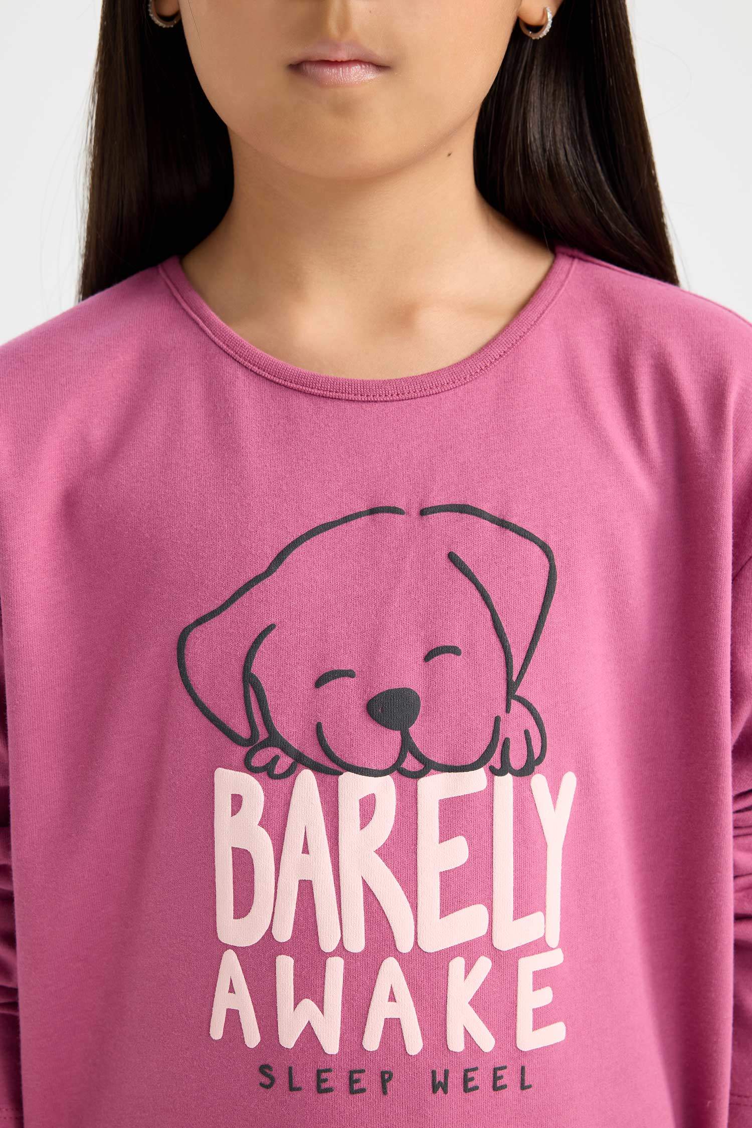 Girl Printed Top Bottom 2 Piece Pajama Set