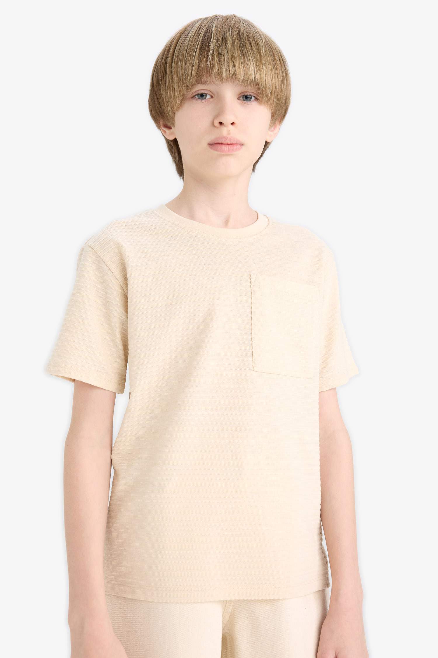 Erkek Çocuk Bisiklet Yaka Kısa Kollu Tişört