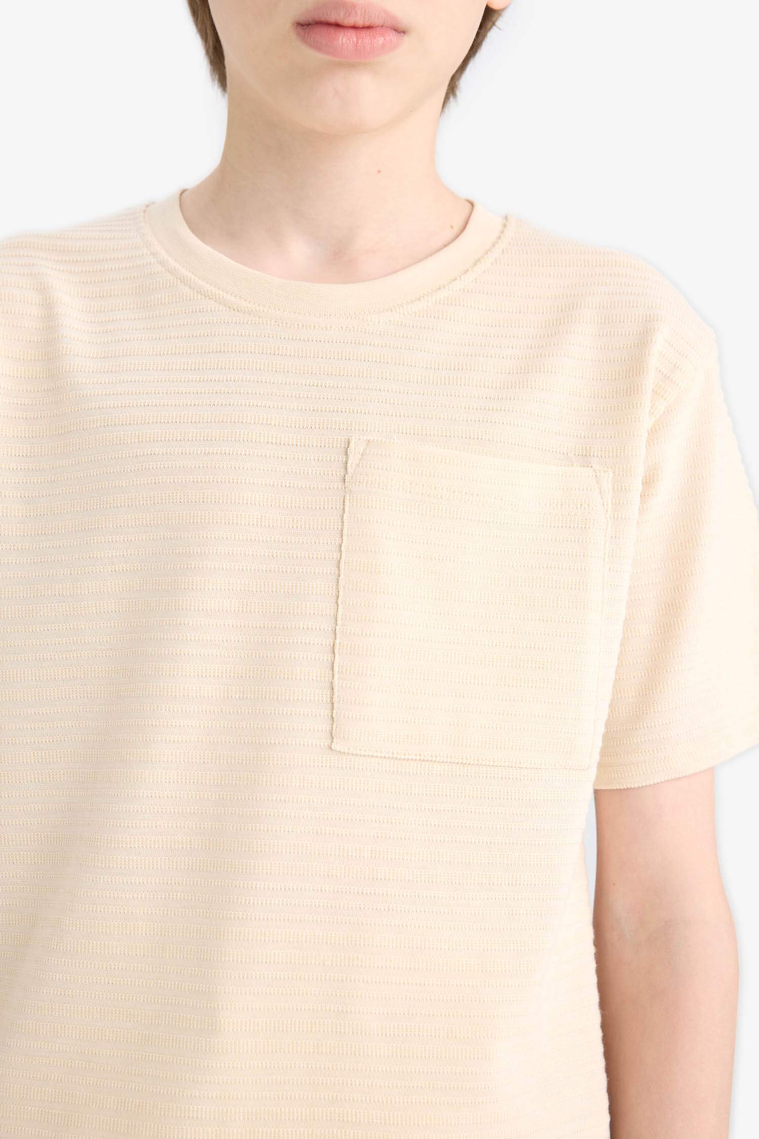 Erkek Çocuk Bisiklet Yaka Kısa Kollu Tişört