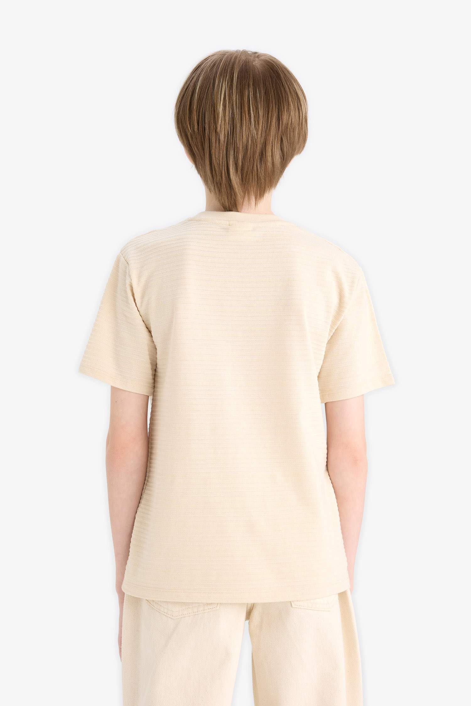 Erkek Çocuk Bisiklet Yaka Kısa Kollu Tişört