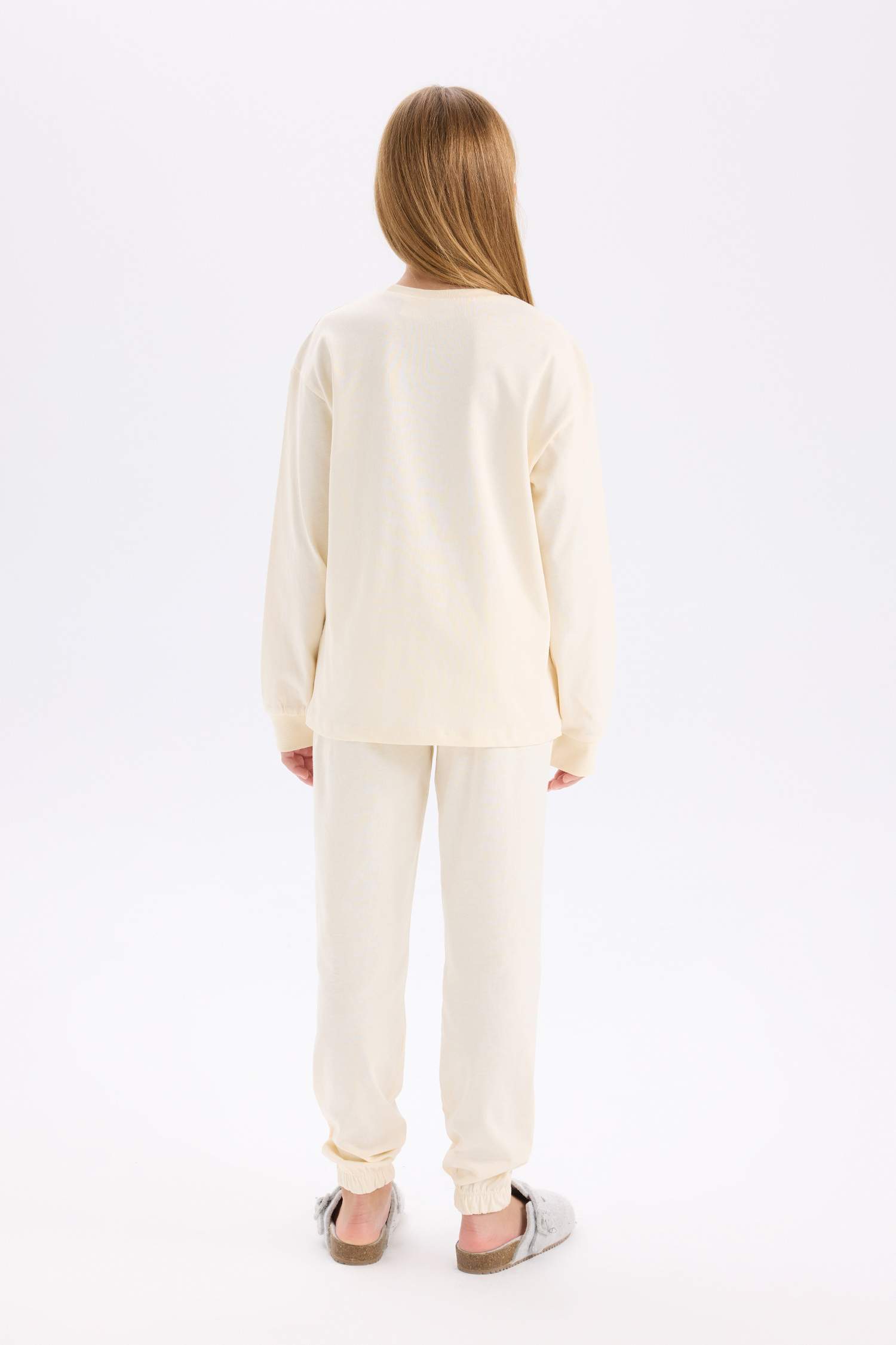 Kız Çocuk Disney Mickey & Minnie Pijama Takımı Uzun Kollu Üst Uzun Alt