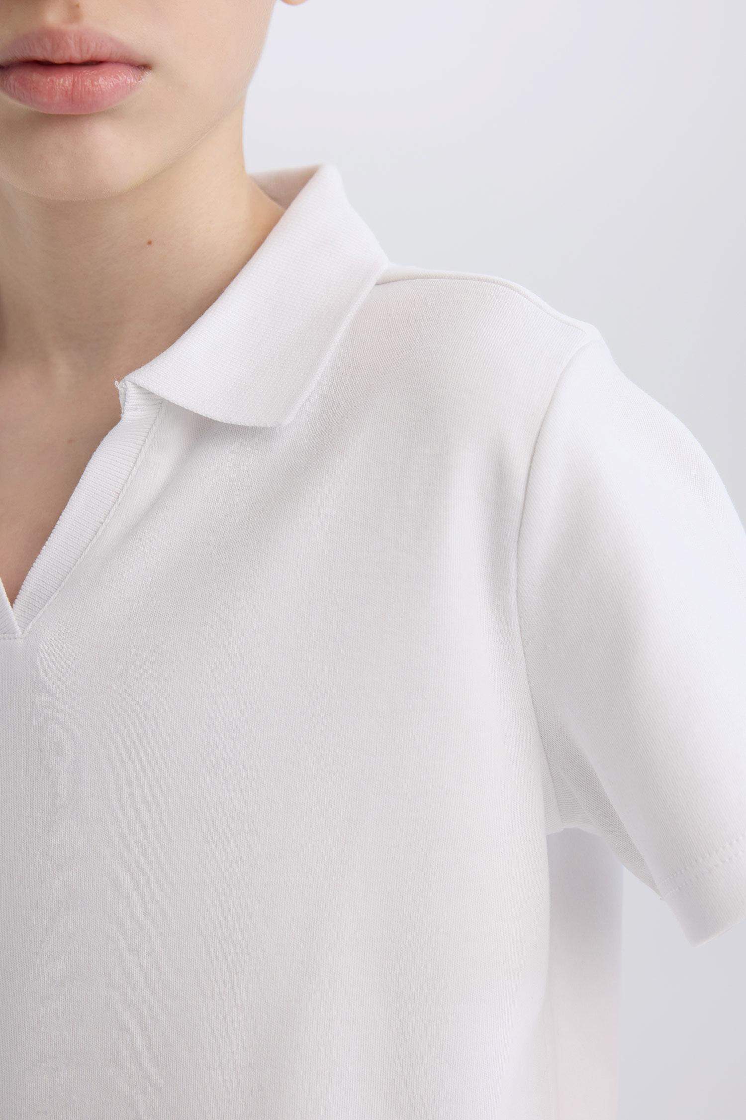 Детская поло футболка с короткими рукавами и аши-як