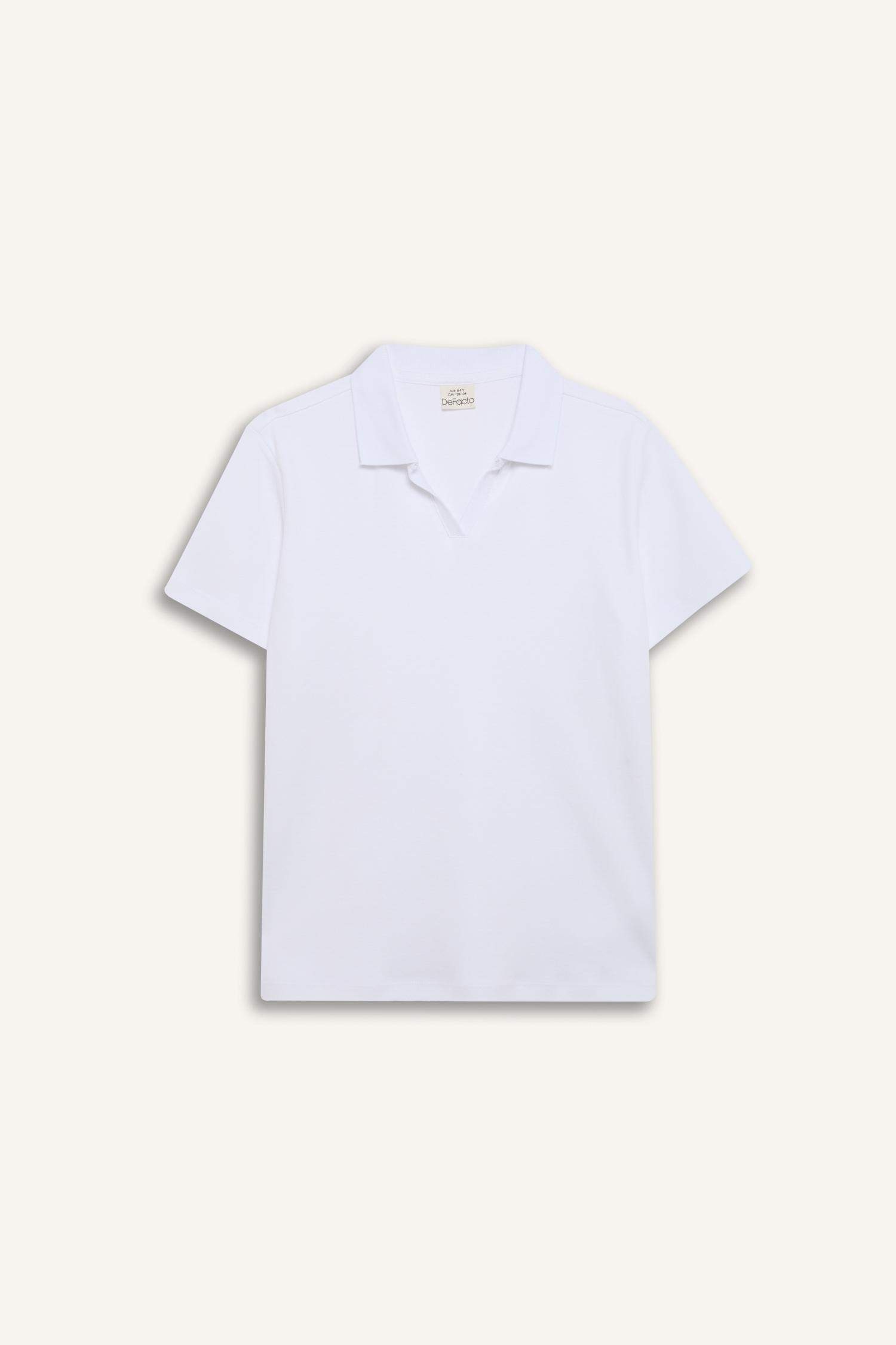 Детская поло футболка с короткими рукавами и аши-як