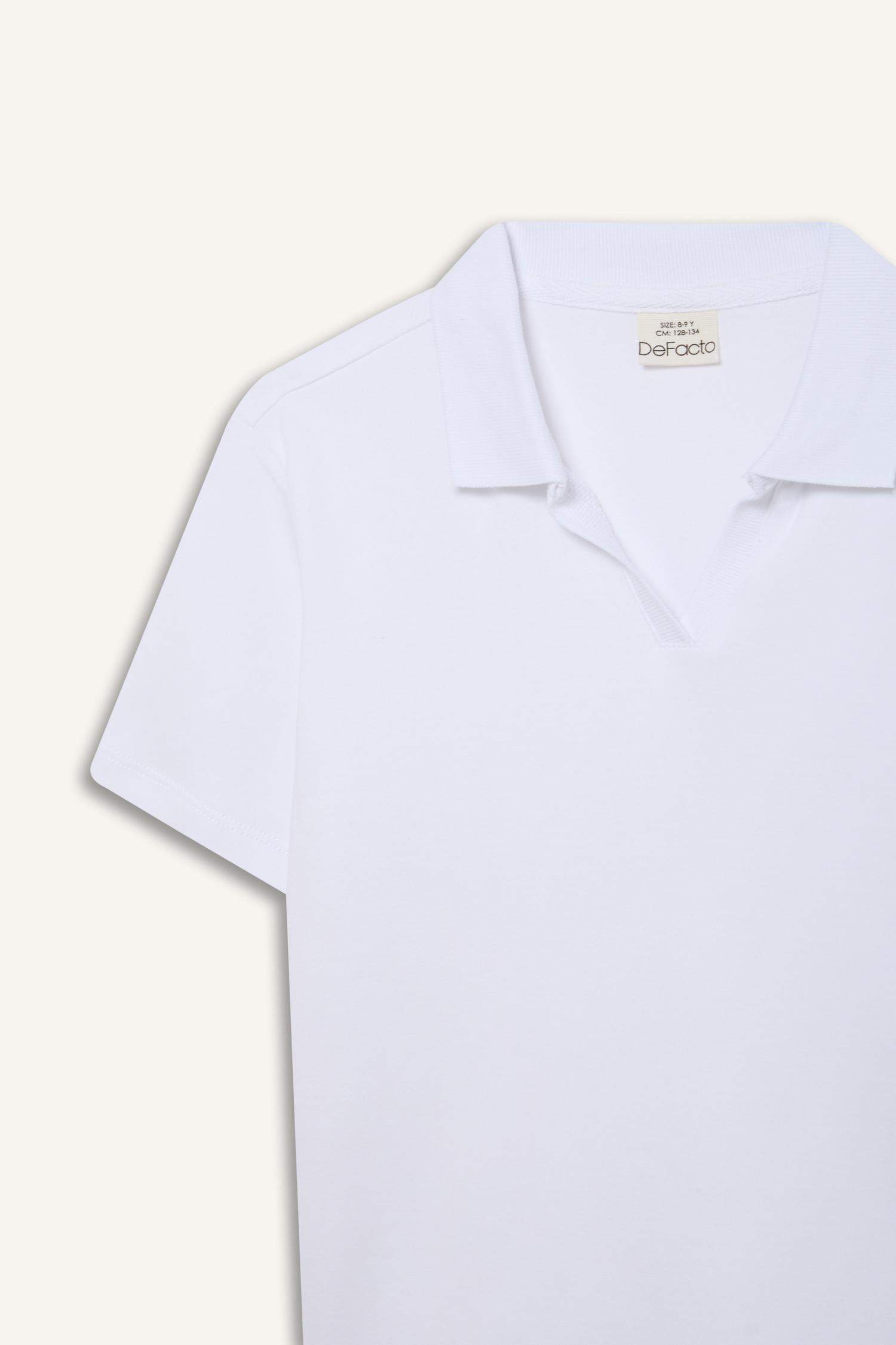 Детская поло футболка с короткими рукавами и аши-як