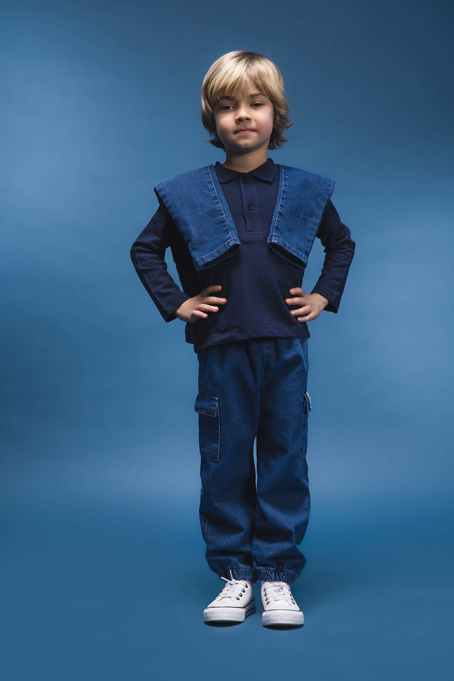 Baby Boy Elastic Banded Leg Jeans