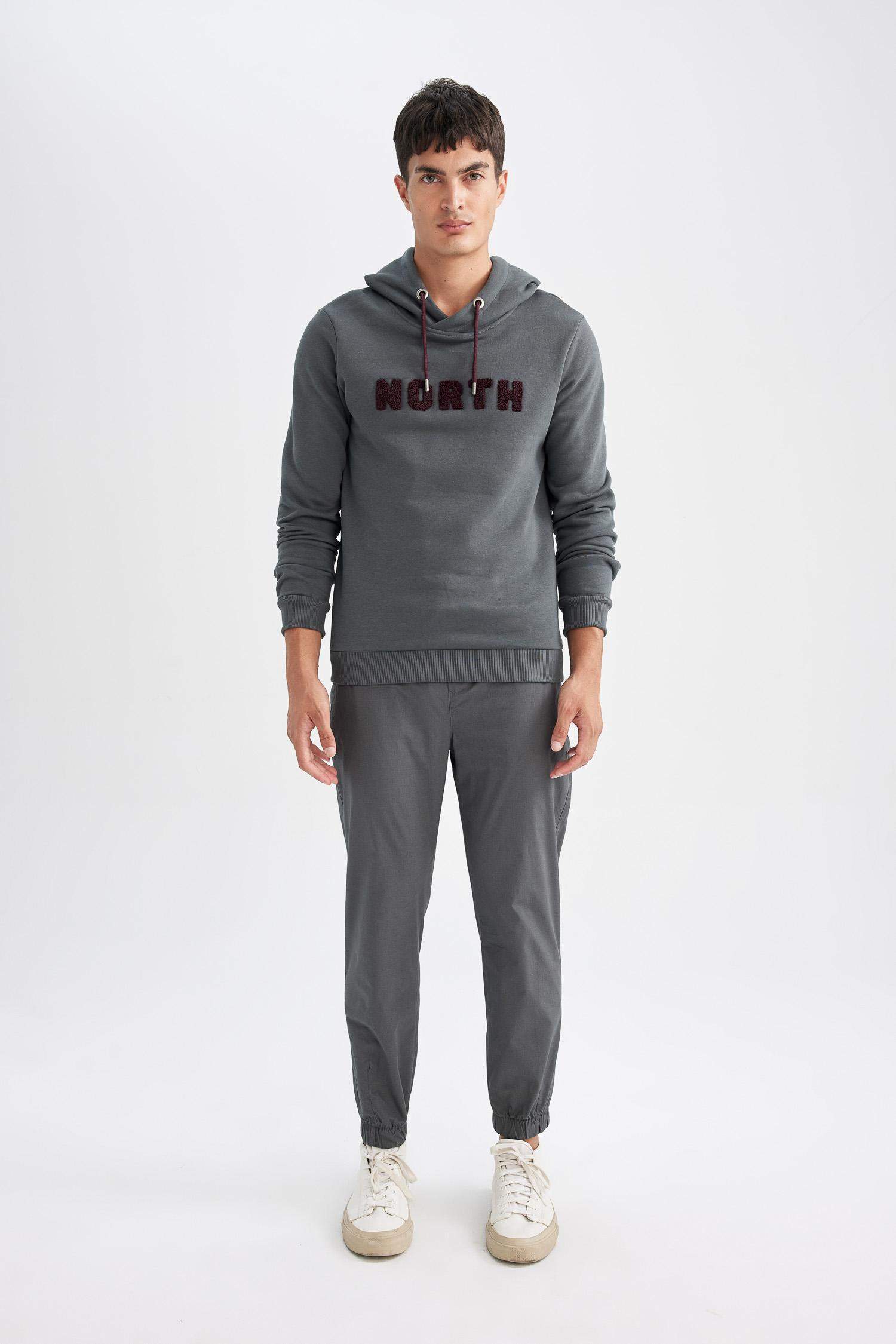 %100 Pamuk Yazlık Jogger Pantolon Basic Düz Beli Bağcıklı Cepli Lastikli Paça