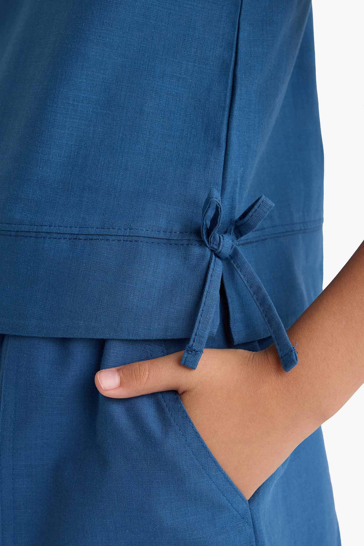 Блузка с коротким рукавом для девочек