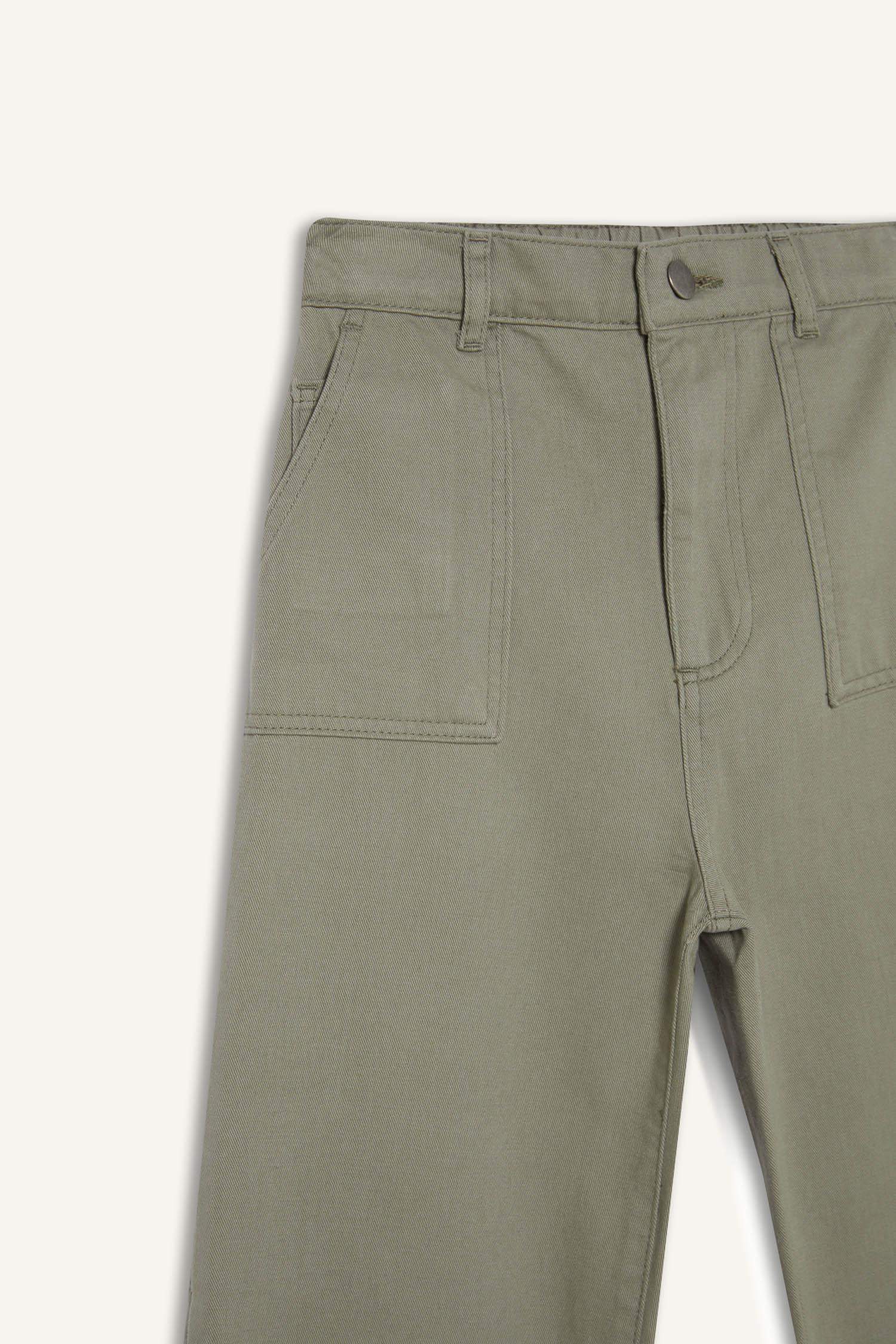 Erkek Çocuk Wide Leg Standart Paça Gabardin Pantolon