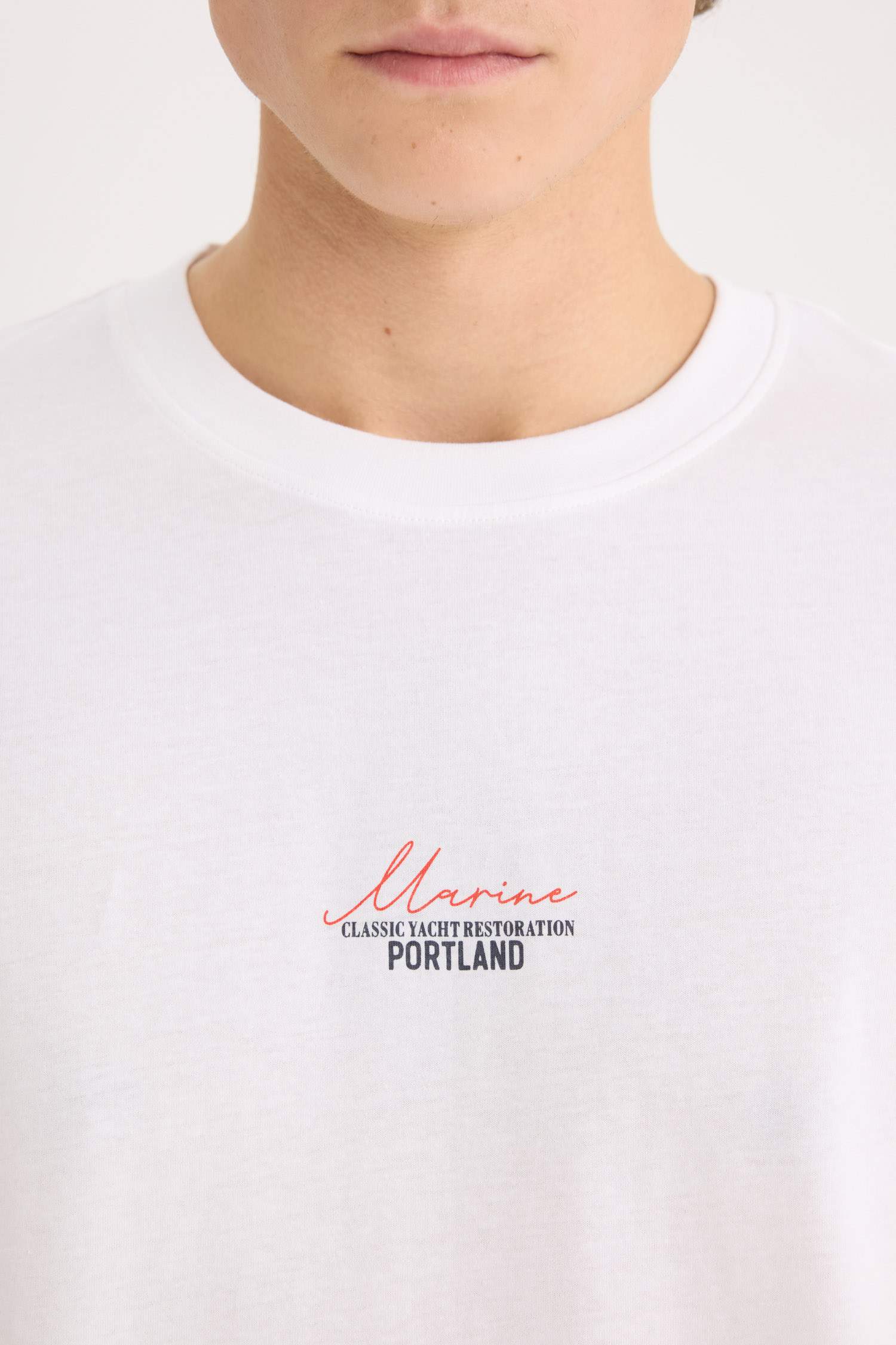 Oversize Fit Crew Neck Printed Short Sleeve T-Shirt