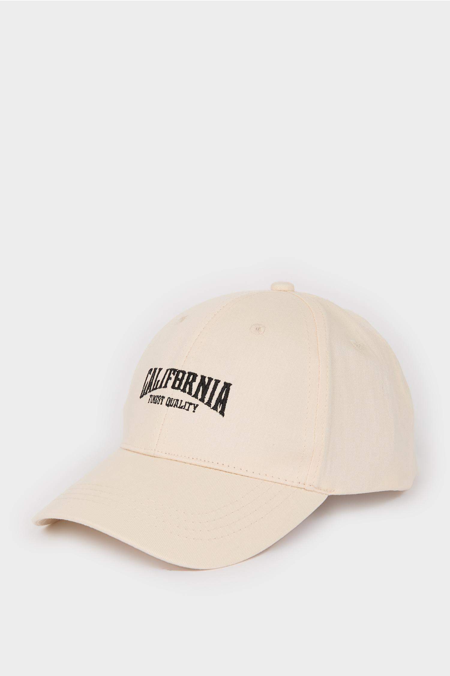 Erkek Nakışlı Pamuklu Cap Şapka