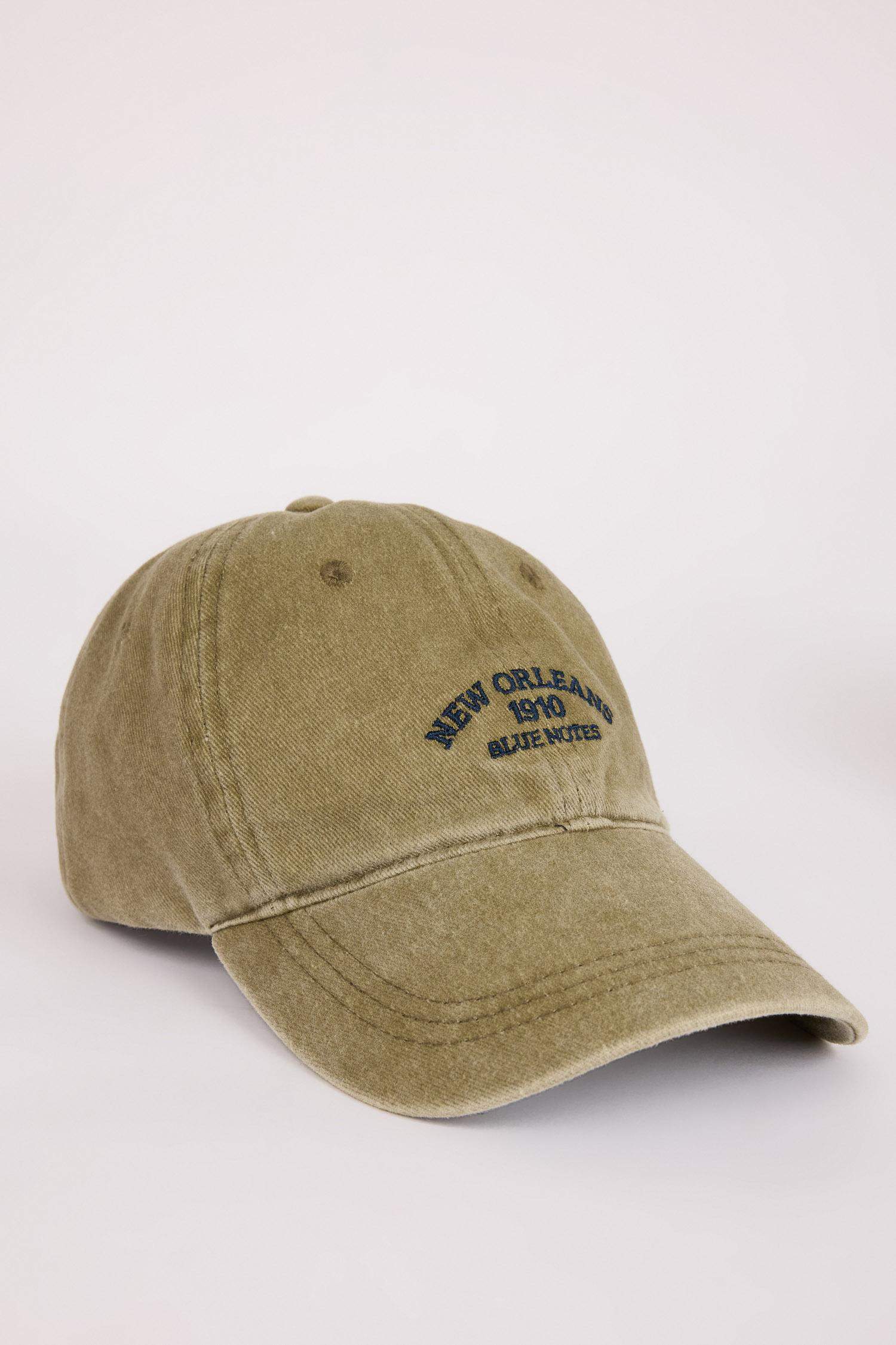 Unisex Etiket Baskılı Jean Beyzbol Basketbol Şapkası