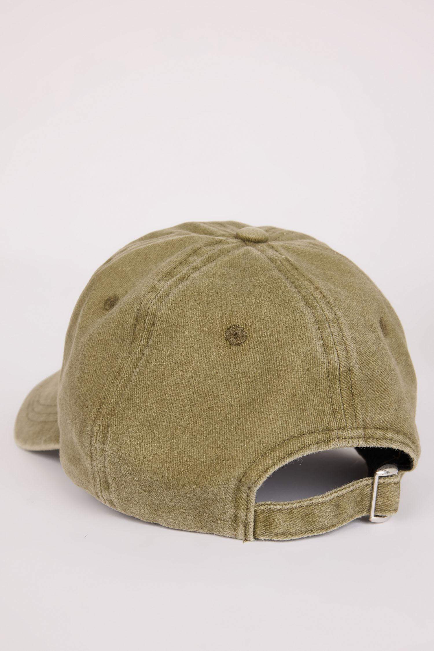 Unisex Etiket Baskılı Jean Beyzbol Basketbol Şapkası