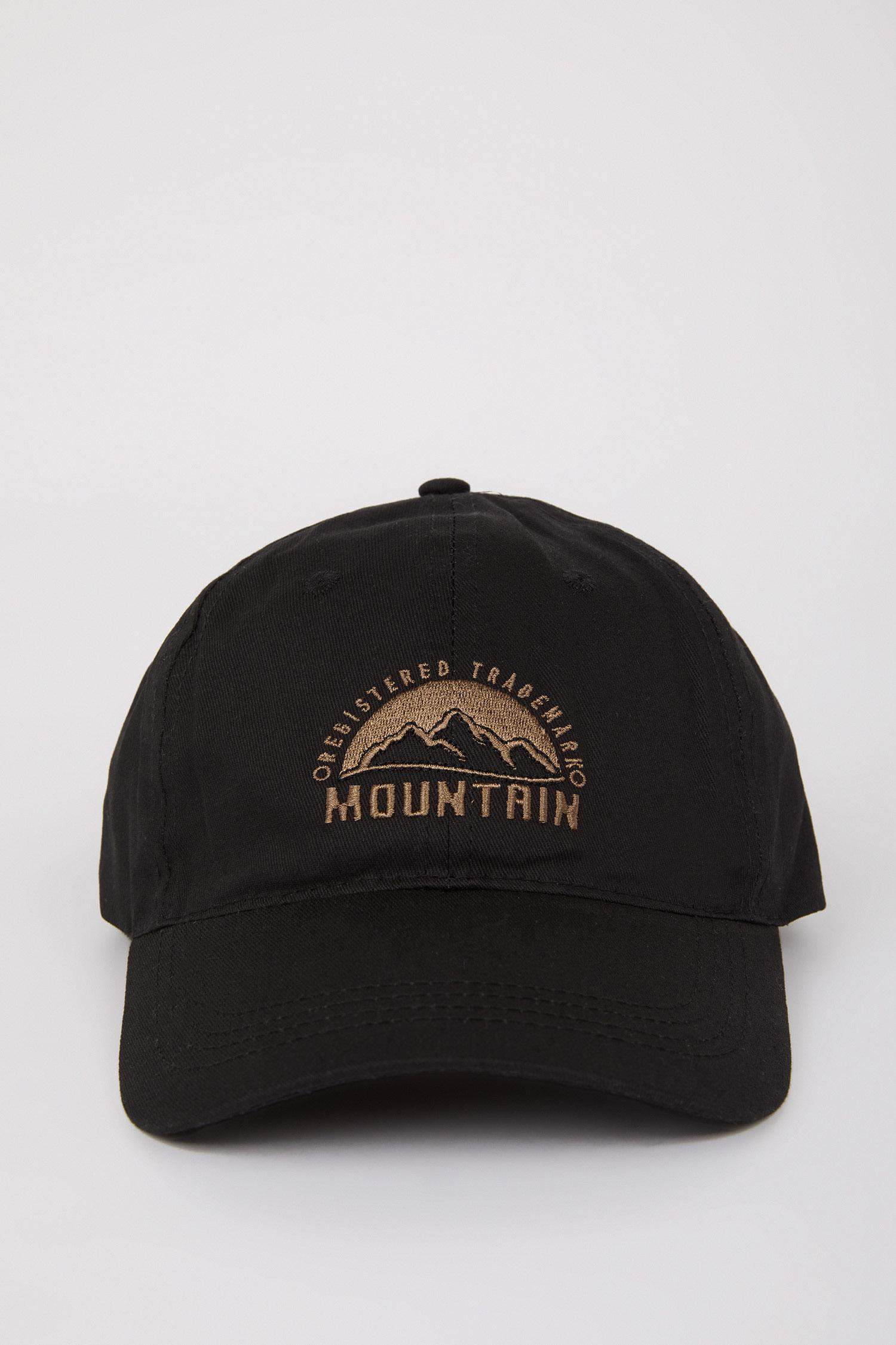 Erkek Nakışlı Pamuklu Cap Şapka